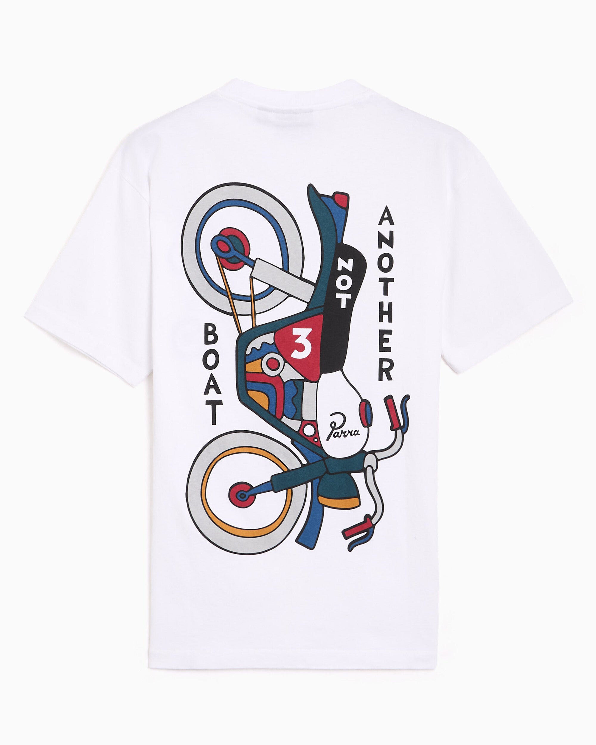 T-Shirts by Parra Not Another Boat Graphic Men's T-Shirt - 56205-White