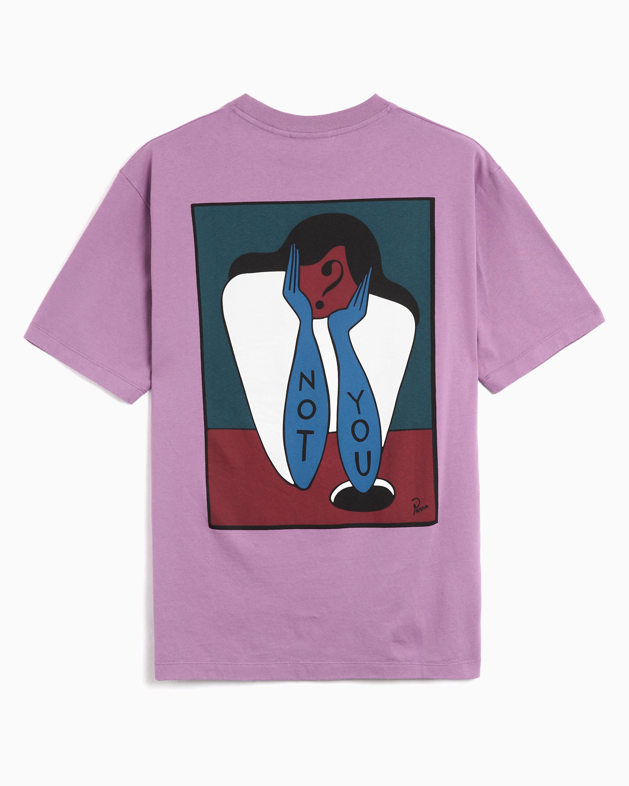 T-Shirts by Parra Not You Graphic Boxy Men's T-Shirt - 55350-PURPLE