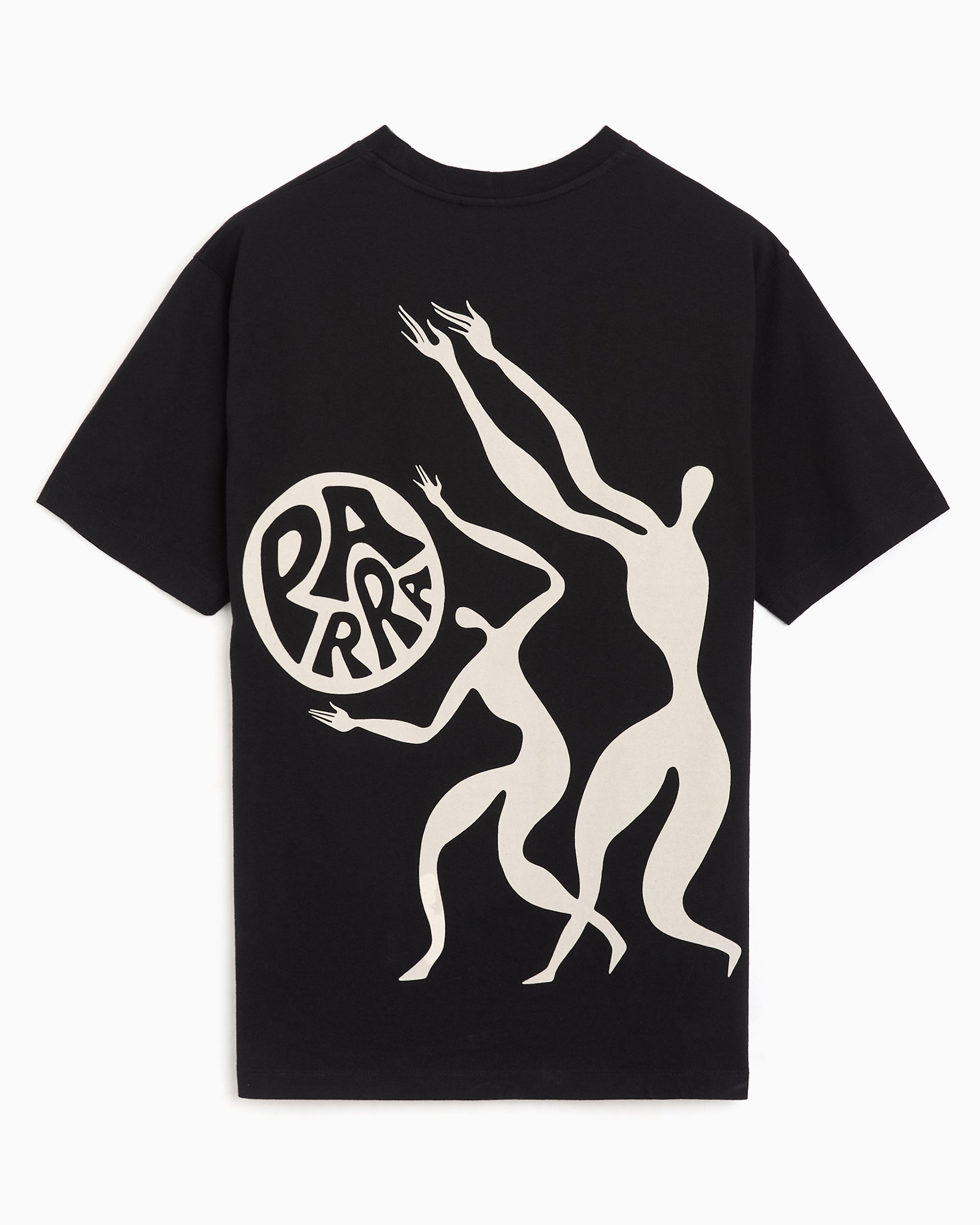 T-Shirts by Parra Play Ball Graphic Boxy Men's T-Shirt - 55272-BLACK