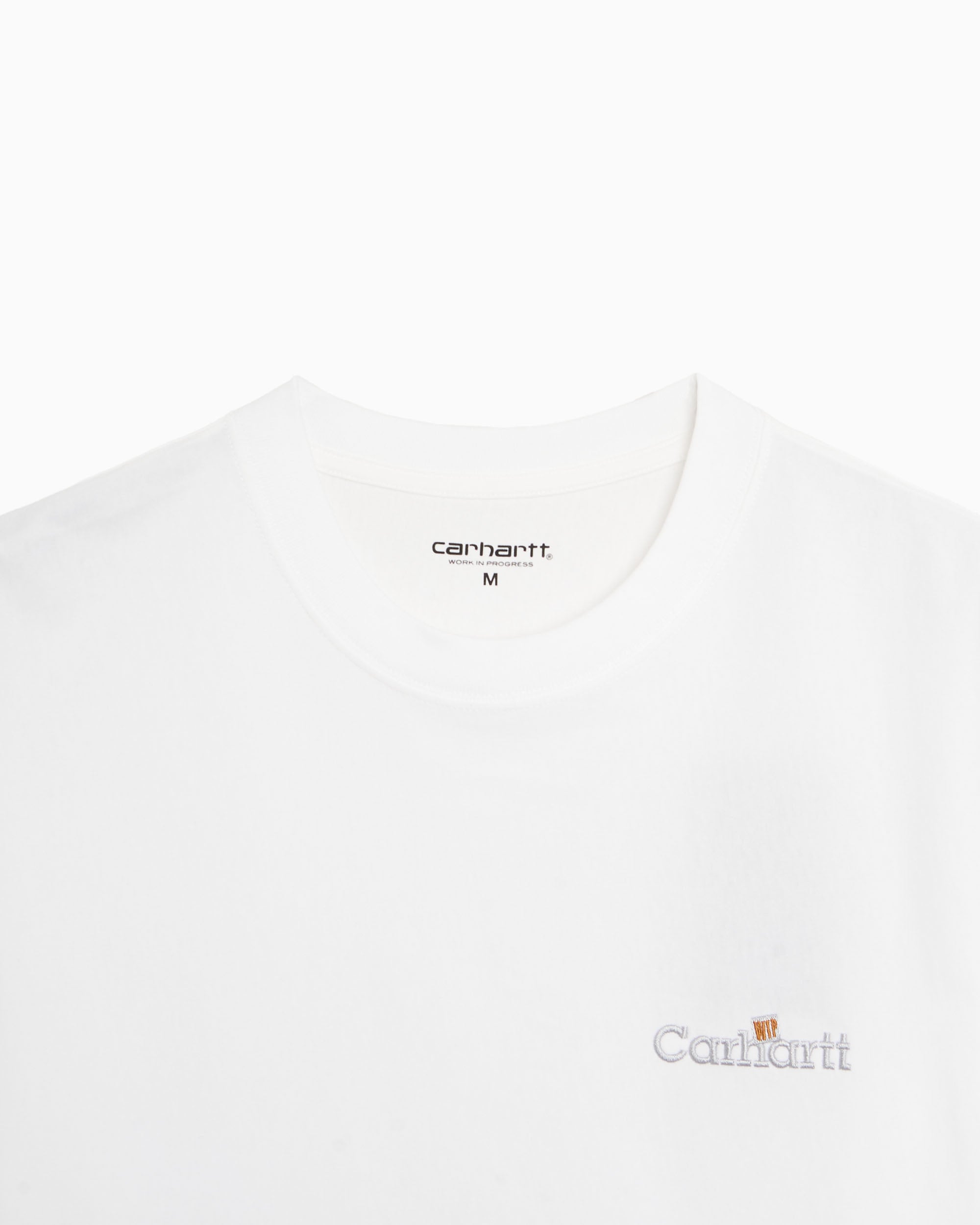 T-Shirts Carhartt WIP Label Embroidered Relaxed Unisex T-Shirt - I036180-02XX