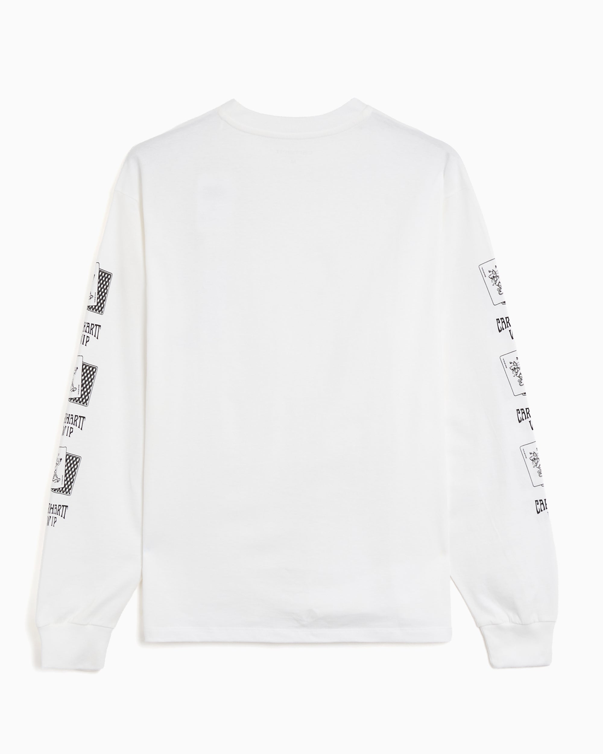 T-Shirts Carhartt WIP Playing Cards Graphic Long-Sleeved Relaxed Women's T-Shirt - I036917-02XX