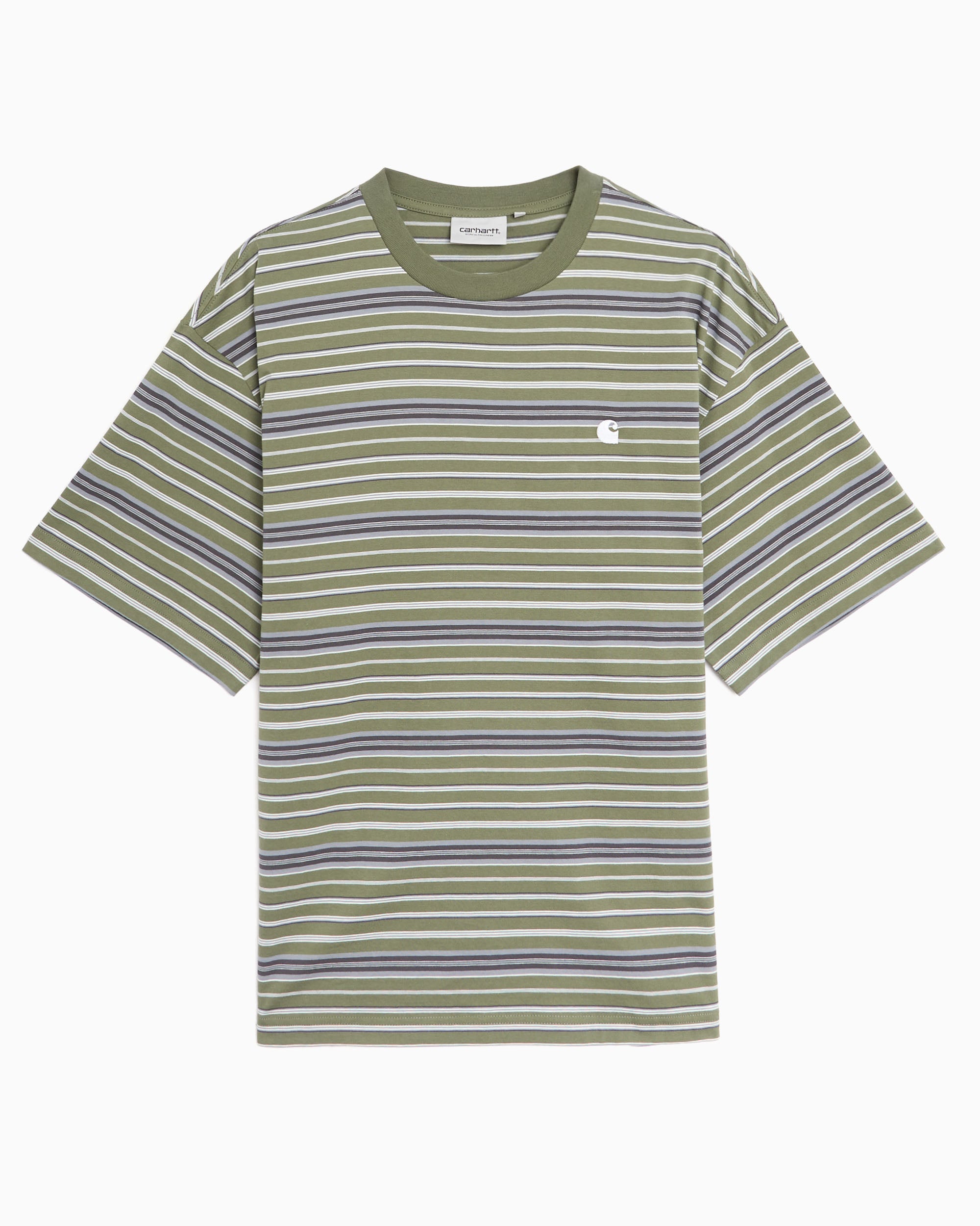 T-Shirts Carhartt WIP Zane Striped Relaxed Unisex T-Shirt - I036186-3L1XX