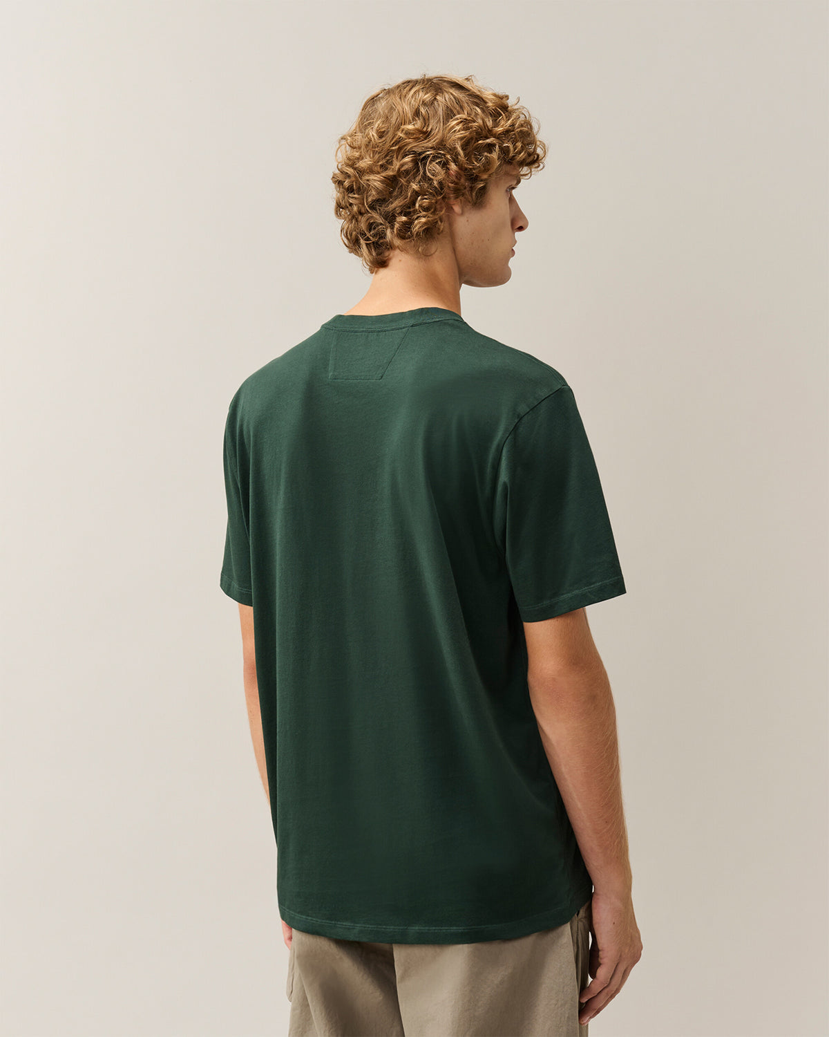 T-Shirts CP Company Logo Men's T-Shirt - 21CMTS726A005100W-697