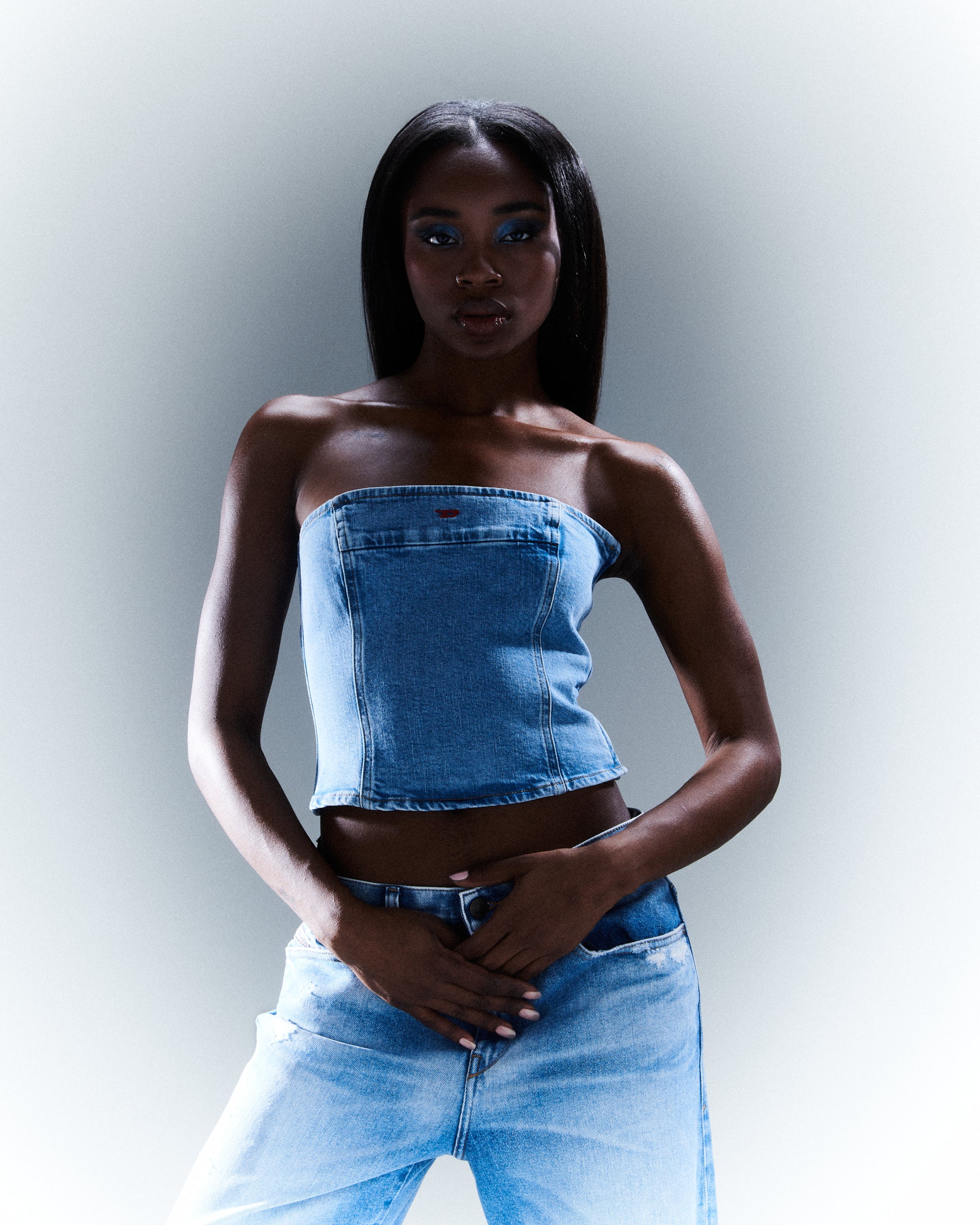 T-Shirts Diesel De-Ville Women's Bandeau Top Women's T-Shirt - A12774-09I37-900