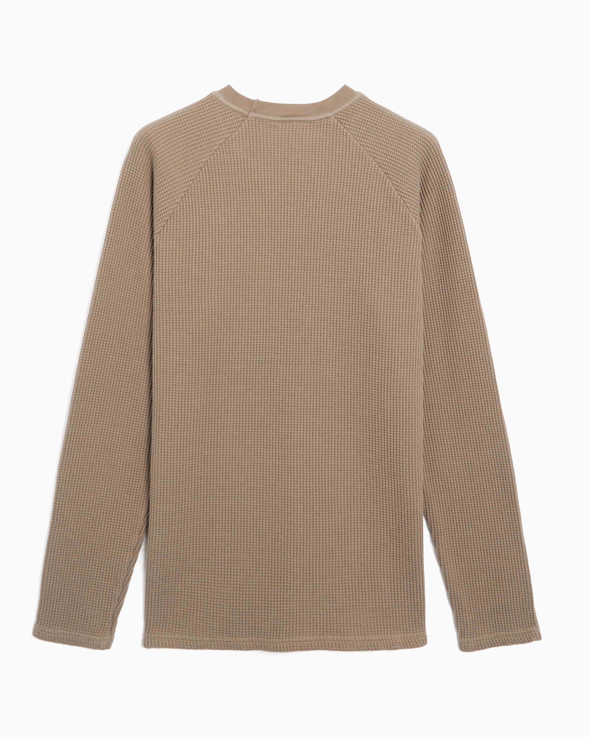 T-Shirts Forét Sky Men's Waffle Long Sleeve T-Shirt Men's T-Shirt - F4836-DUSTYOLIVE