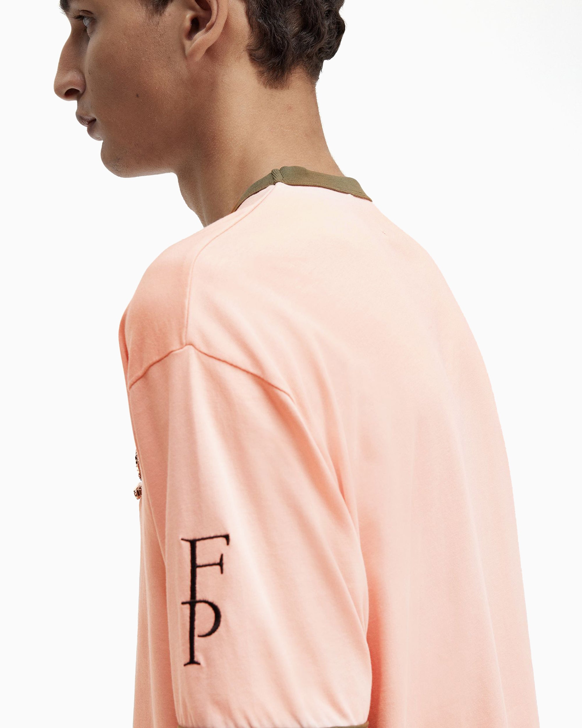 T-Shirts Fred Perry x Raf Simons Contrast Trim Men's Relaxed T-Shirt - SM6507-S43