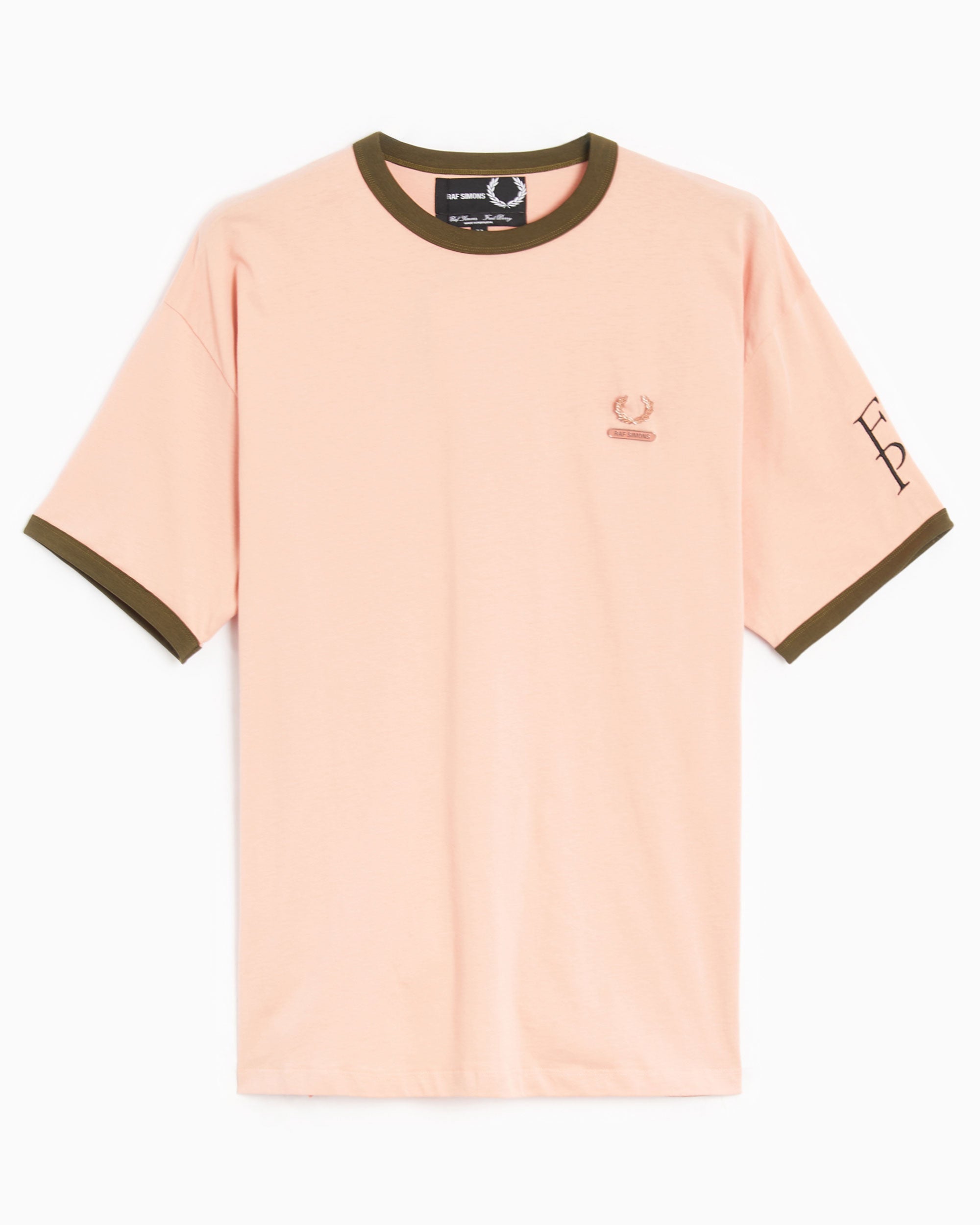 T-Shirts Fred Perry x Raf Simons Contrast Trim Men's Relaxed T-Shirt - SM6507-S43