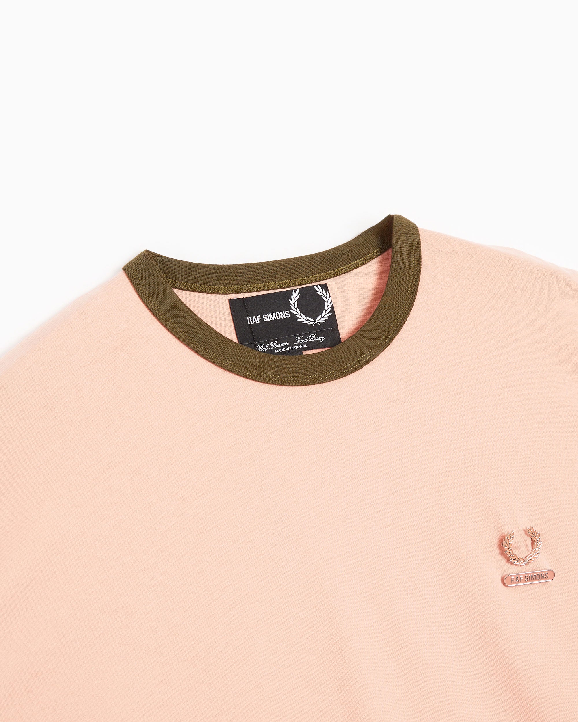 T-Shirts Fred Perry x Raf Simons Contrast Trim Men's Relaxed T-Shirt - SM6507-S43