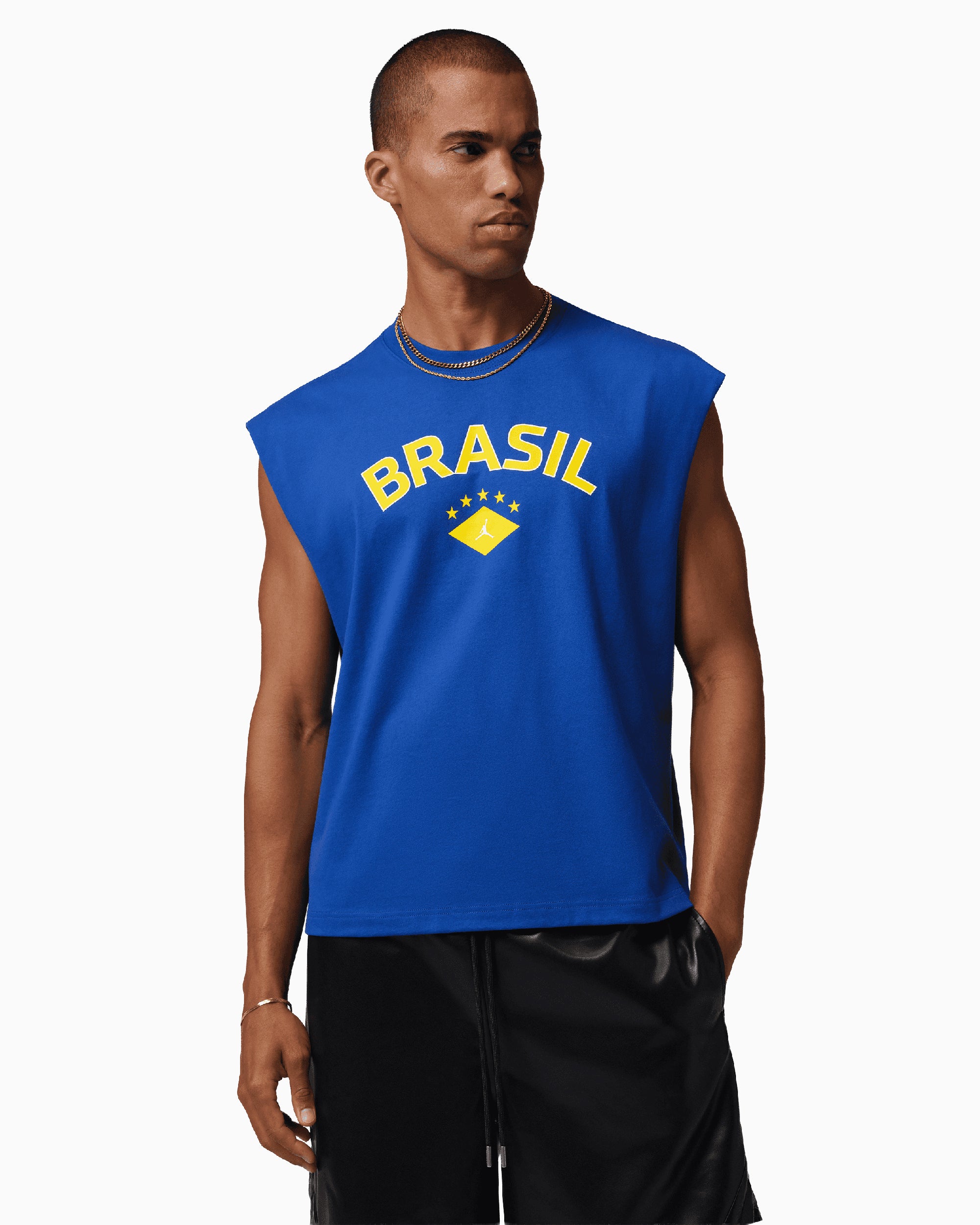 Jordan Brasil Logo Sleeveless Relaxed Men's T-Shirt