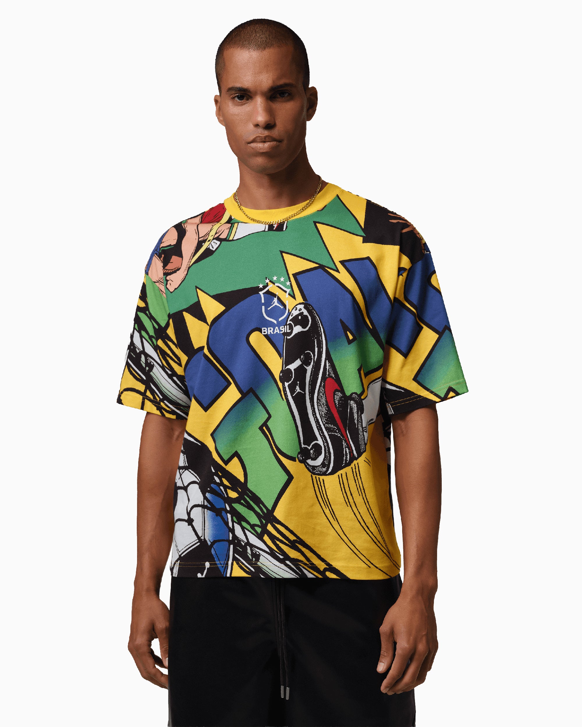 ブラジル代表 Jordan シャツ Jordan Essentials Brasil Graphic Boxy Men's T-Shirt