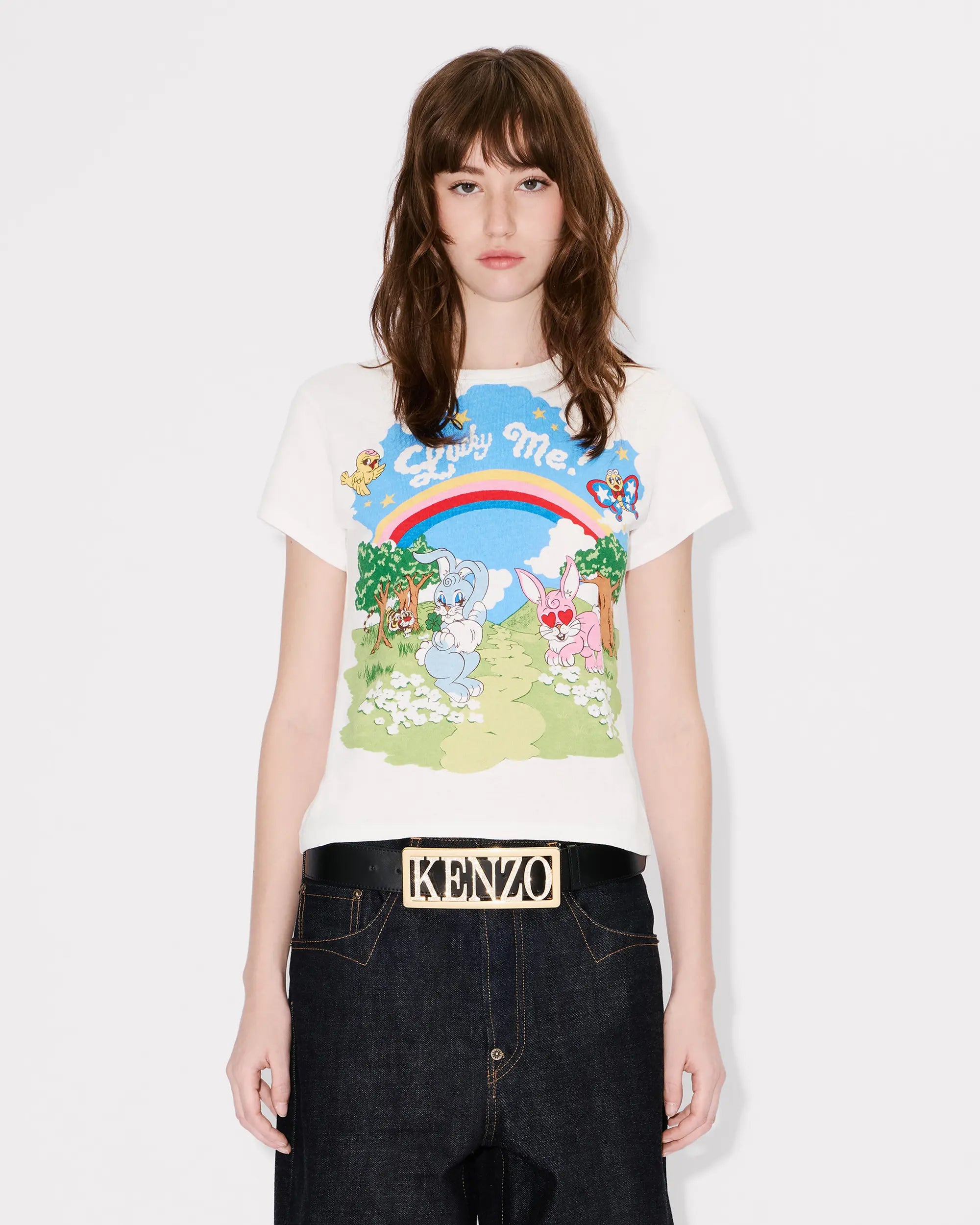 T-Shirts Kenzo "Cartoon" Graphic Men's T-Shirt - FG55TS2134SK-02