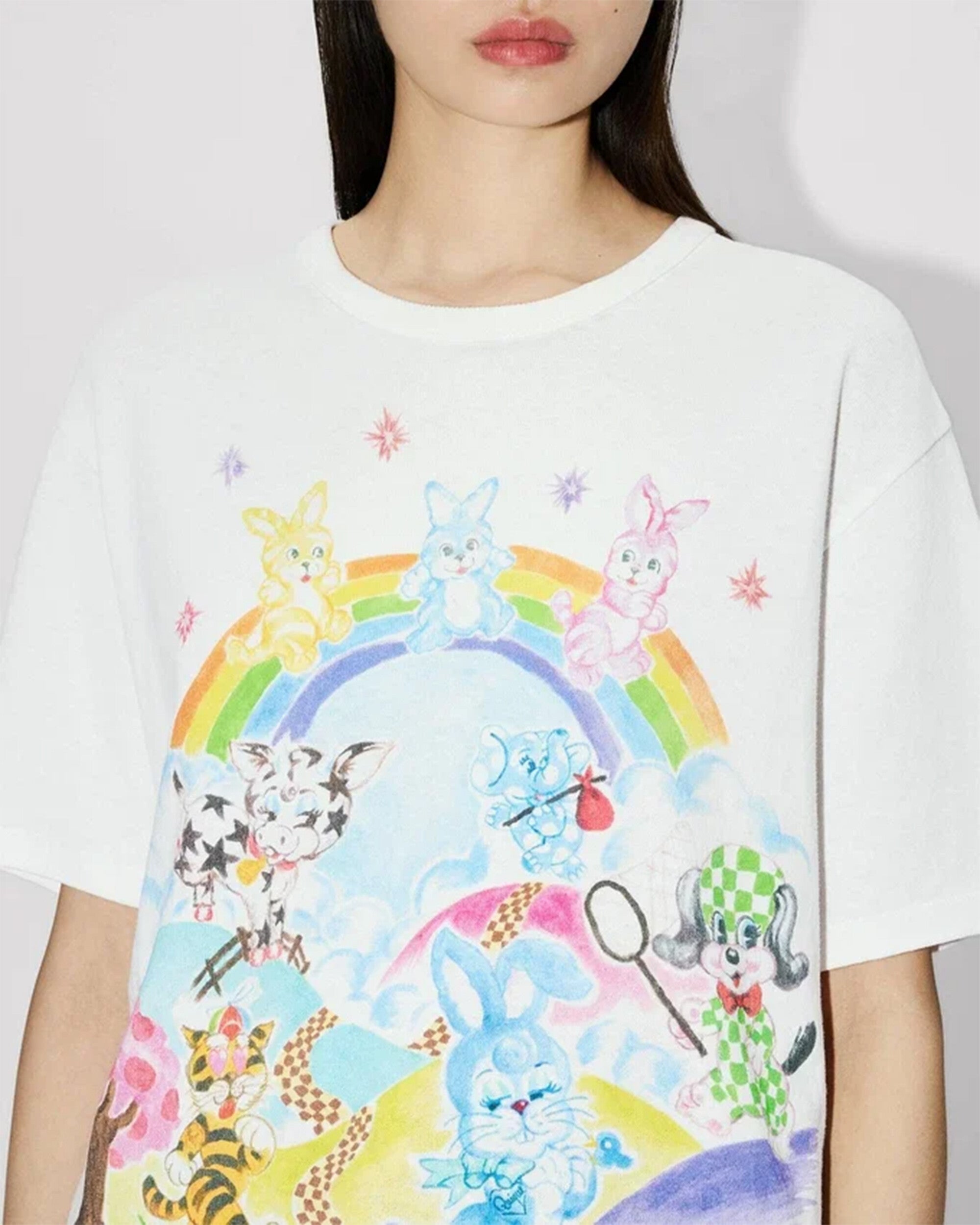 T-Shirts Kenzo "Cartoon" Graphic Men's T-Shirt - FG55TS2134SK-02
