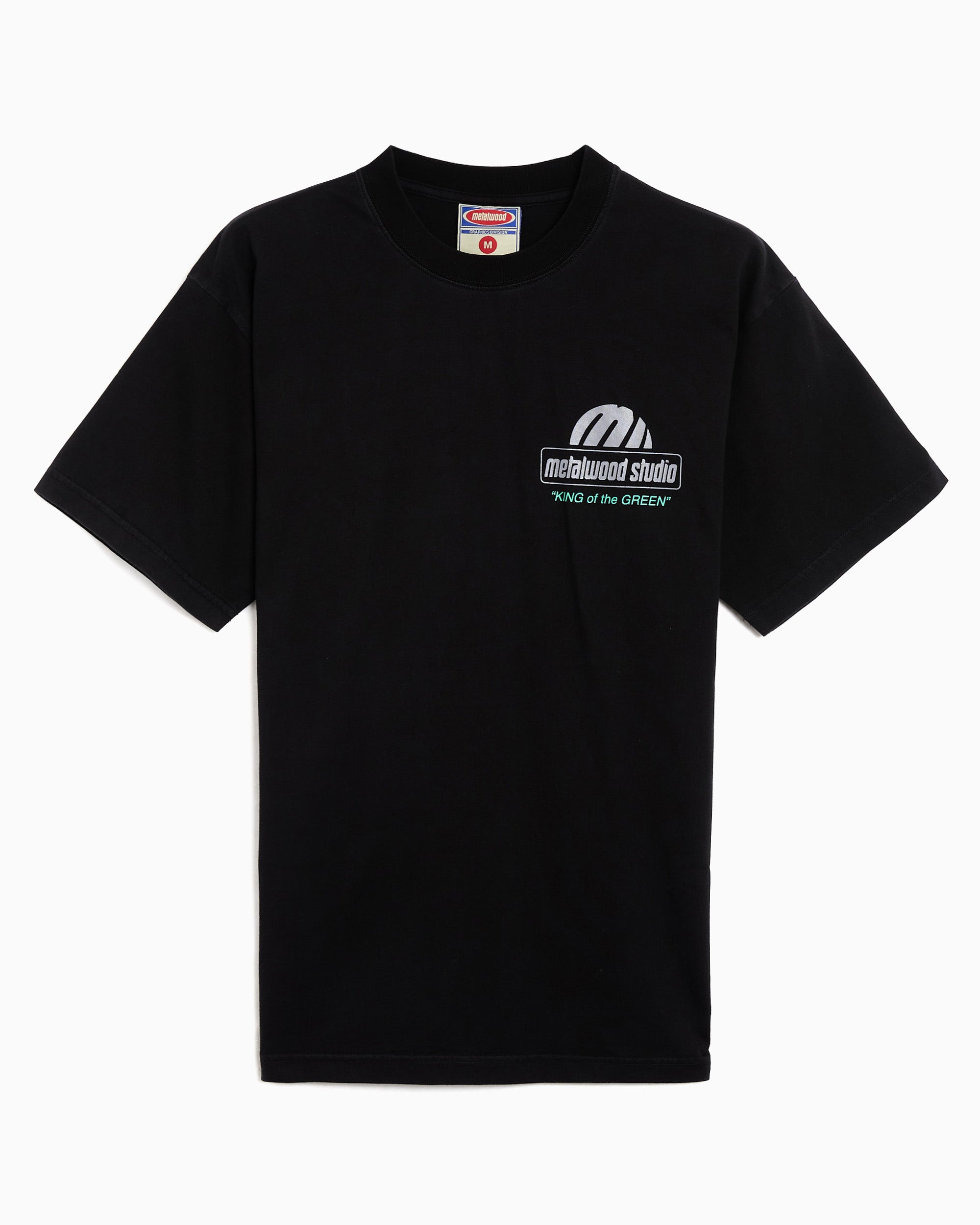 T-Shirts Metalwood King of the Greens Graphic Men's T-Shirt - 26SS-03-10-BLK