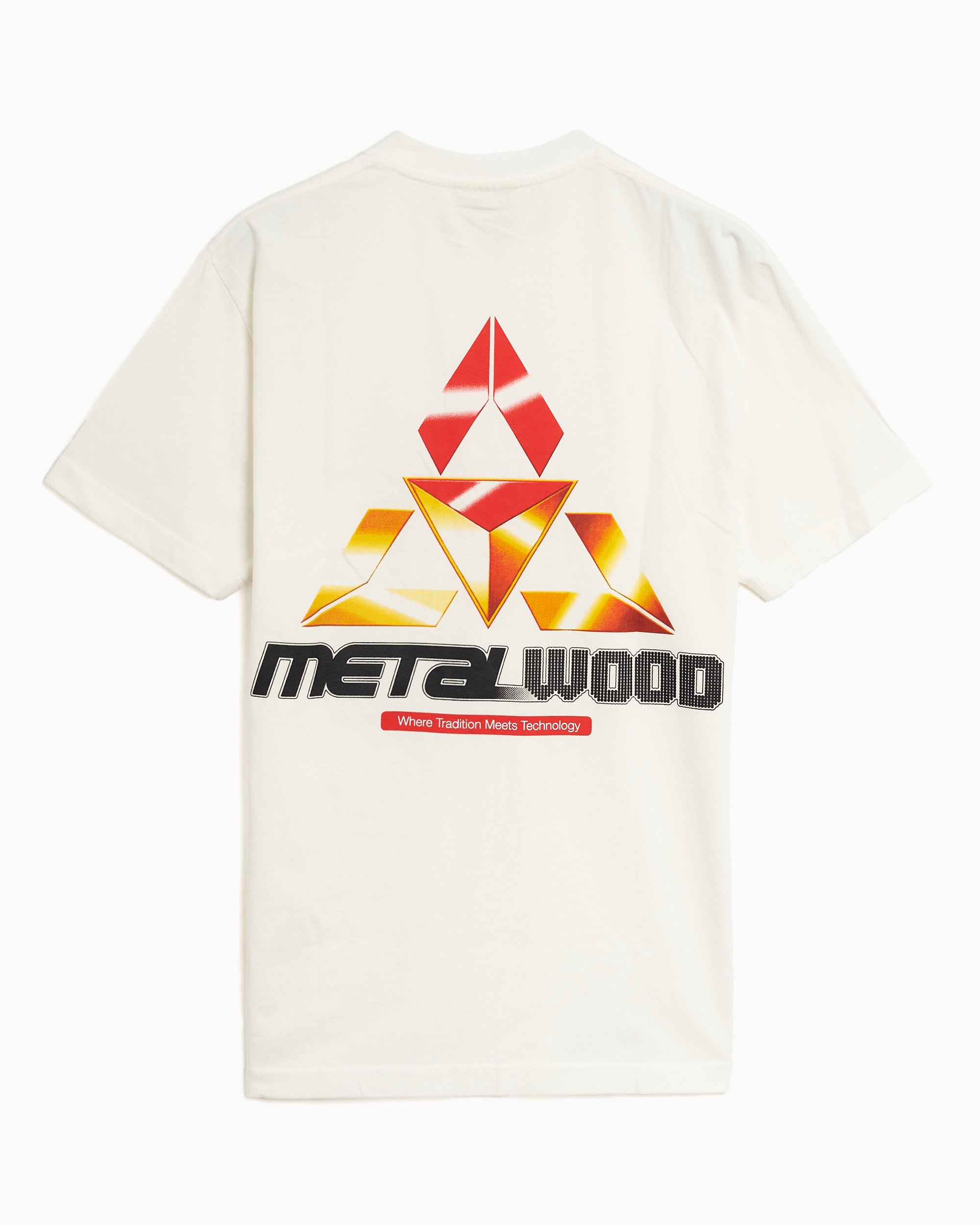T-Shirts Metalwood Studio Tri-Metal Men's T-Shirt - MWS25-03-15-WHT