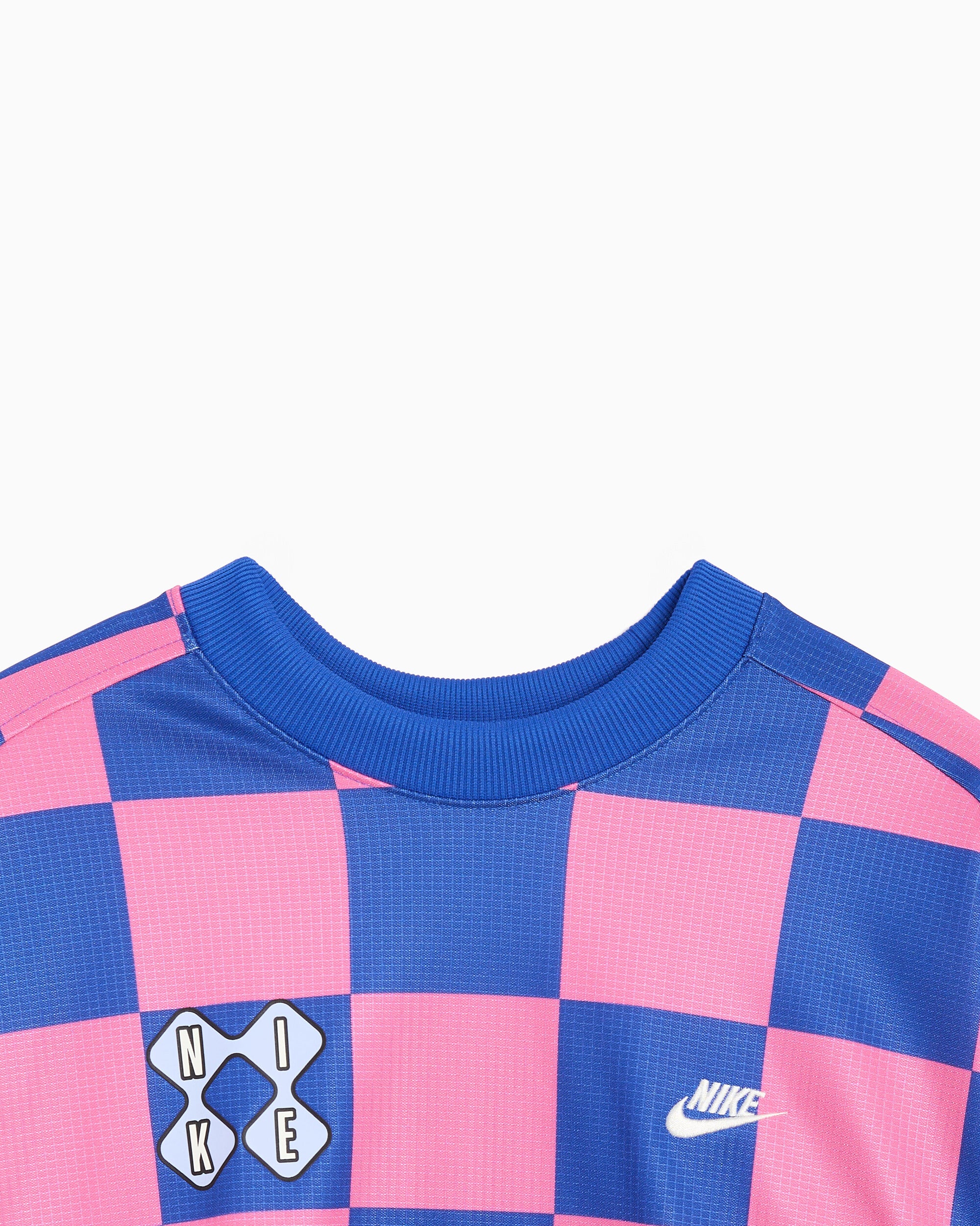 T-Shirts Nike Sportswear Club Goalie Plaid Long-Sleeved Relaxed Men's Jersey T-Shirt - II4367-480
