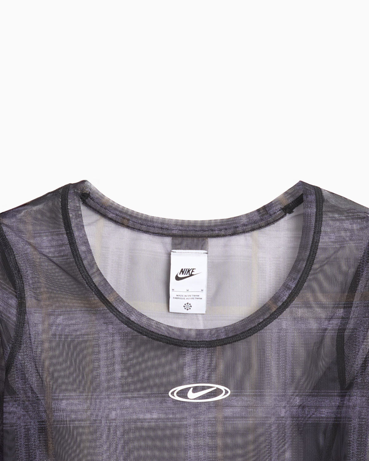 T-Shirts Nike Sportswear Mesh Plaid Long-Sleeved Slim Women's T-Shirt - IO4170-010
