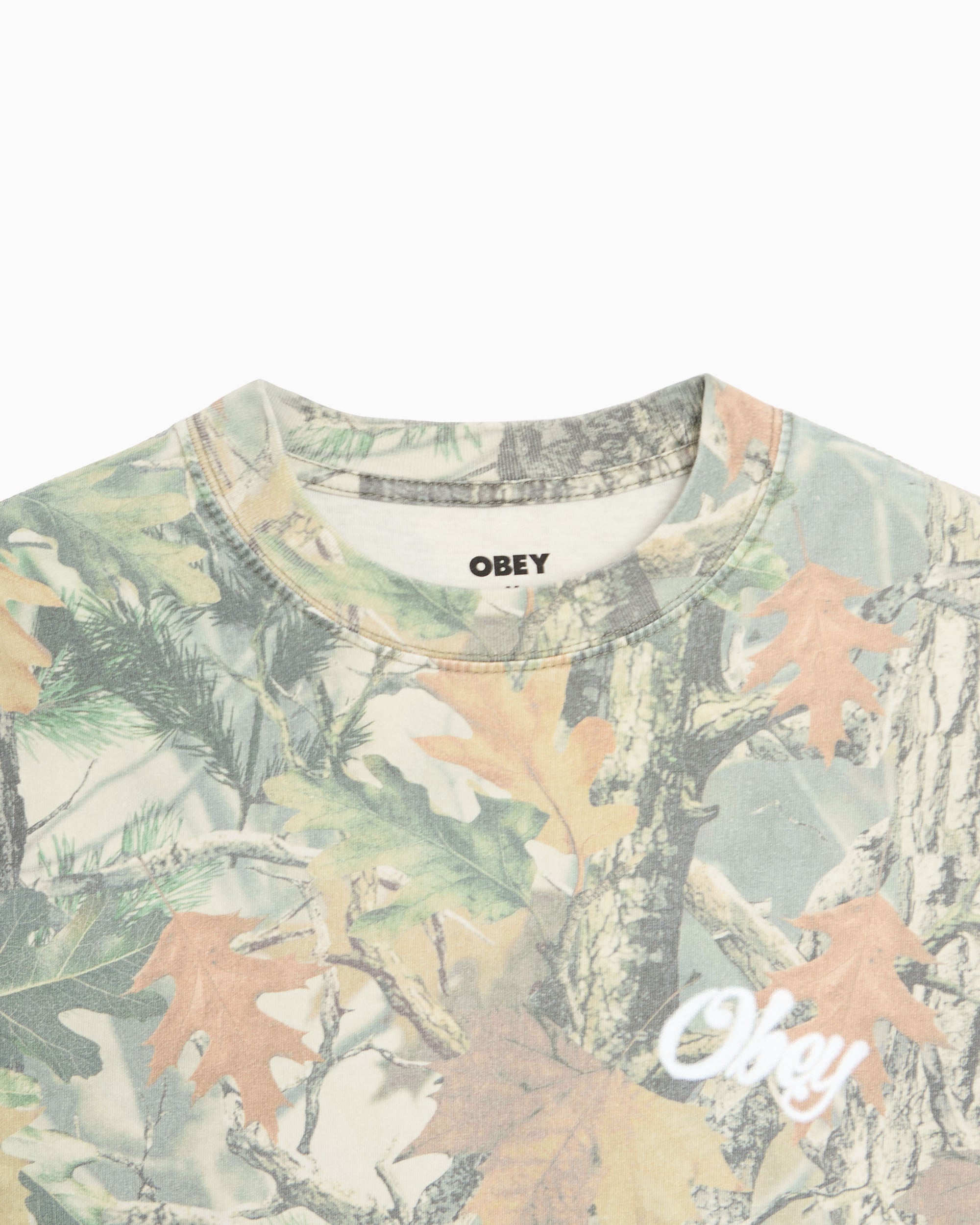 T-Shirts OBEY Clothing Airbrushed Rose Camo Print Men's T-Shirt - 168024324-CAM
