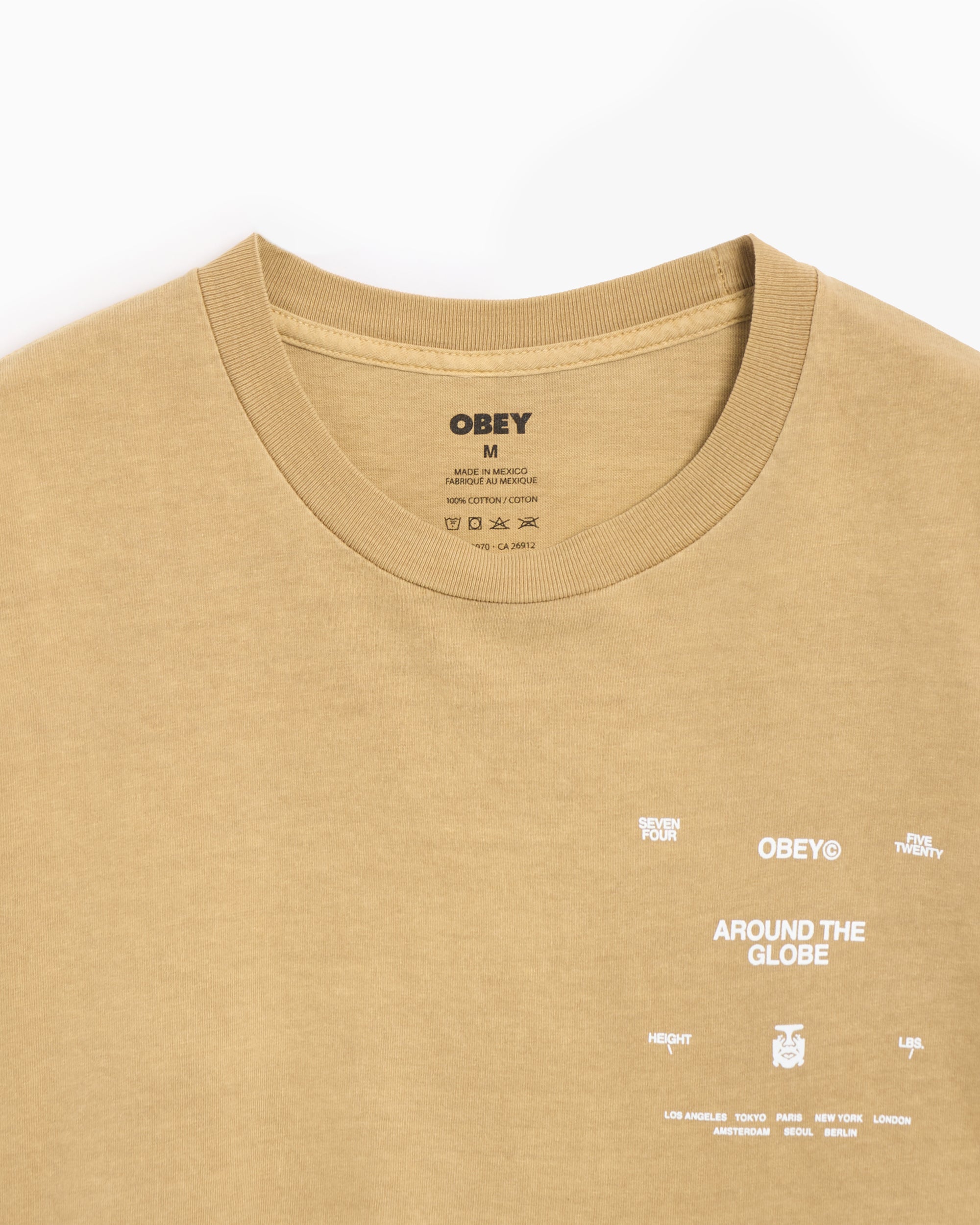 T-Shirts OBEY Clothing Obey Around The Globe Men's T-Shirt Men's T-Shirt - 167924096-LTK