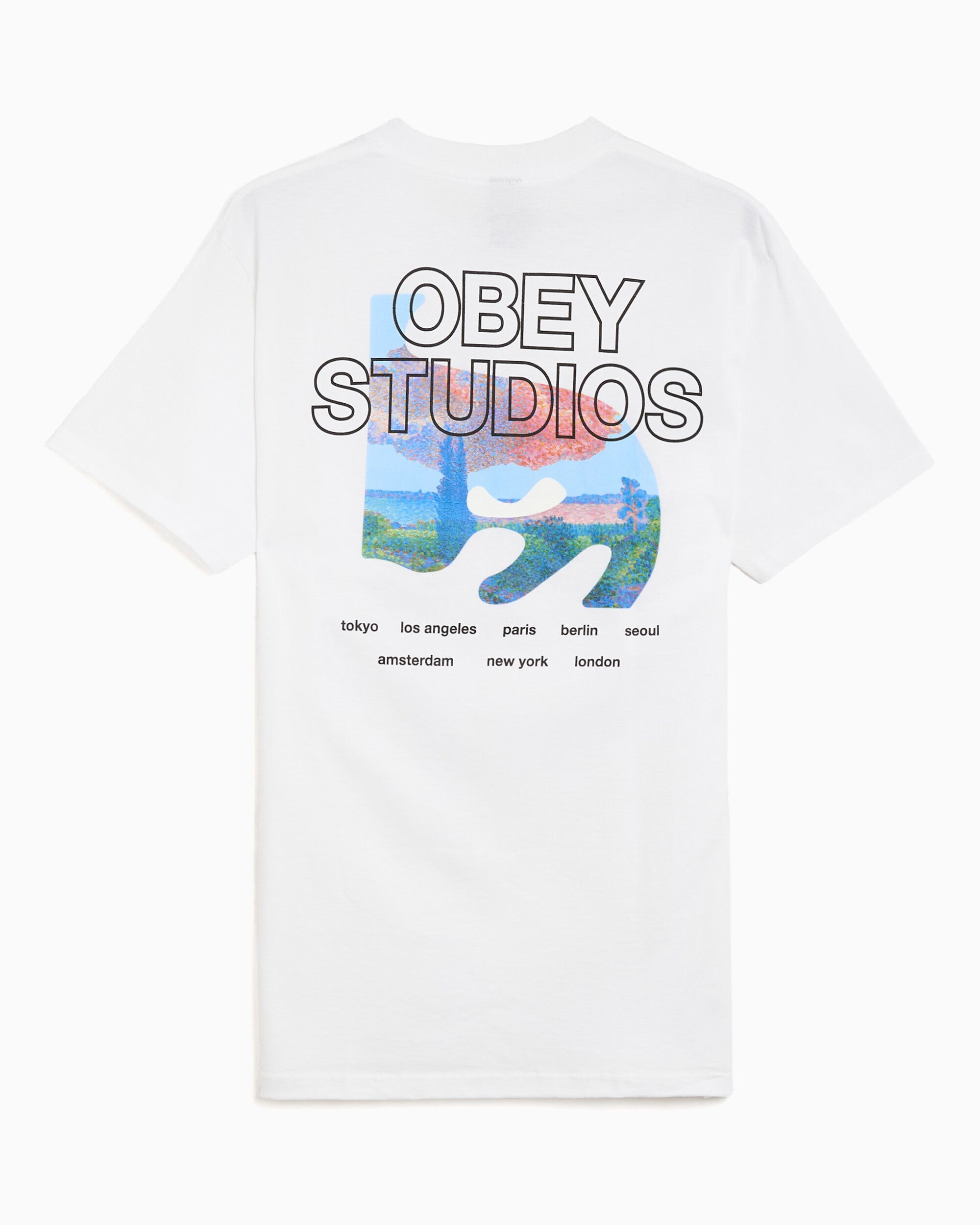 T-Shirts OBEY Clothing Pastures Graphic Men's T-Shirt - 165264436-WHT