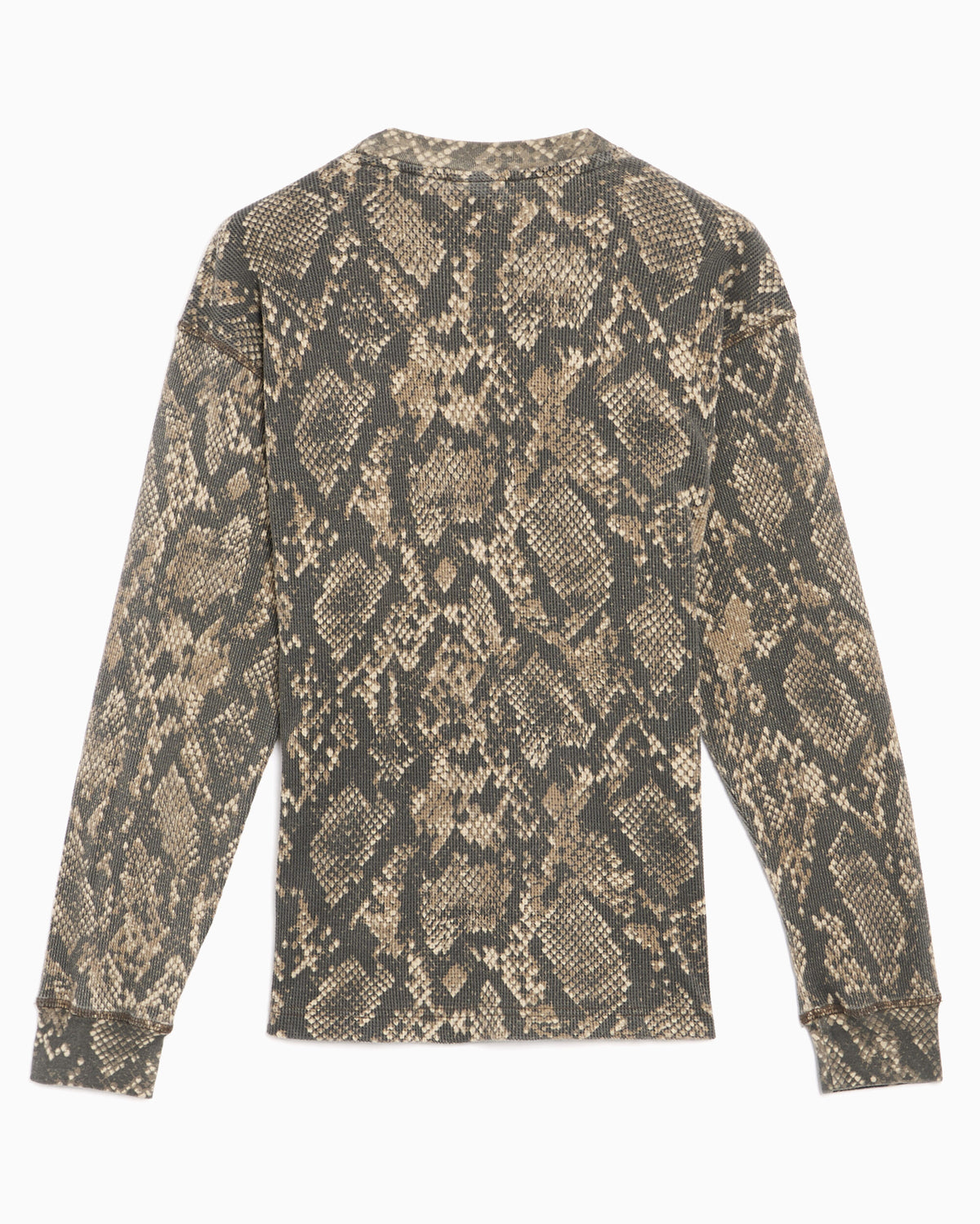 T-Shirts OBEY Clothing Post Thermal Animal Print Long-Sleeved Relaxed Men's T-Shirt - 131030146-DVRS