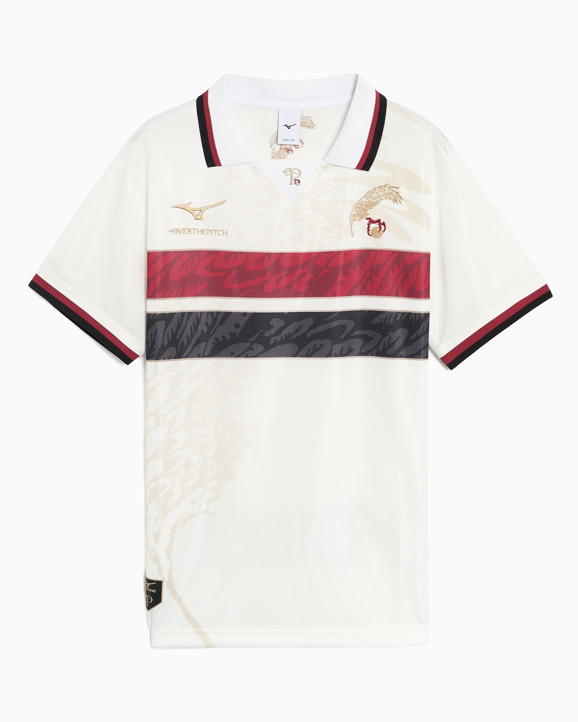 Mizuno サッカーシャツ CENTRO ESCOLAR DE YAITA 9 OVER THE PITCH x Mizuno Football Logo Men's Jersey T-Shirt