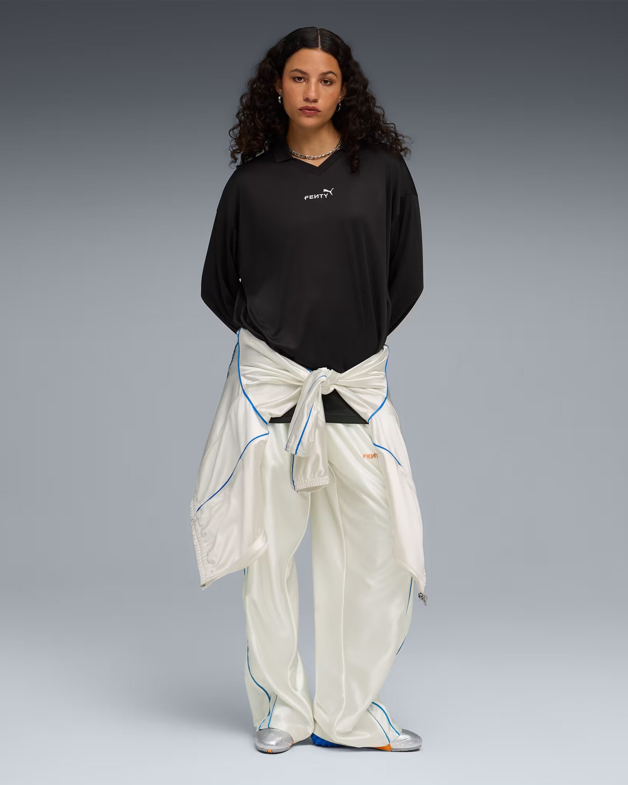 T-Shirts Puma x FENTY Goalie Long-Sleeved Relaxed Women's T-Shirt - 633786-01