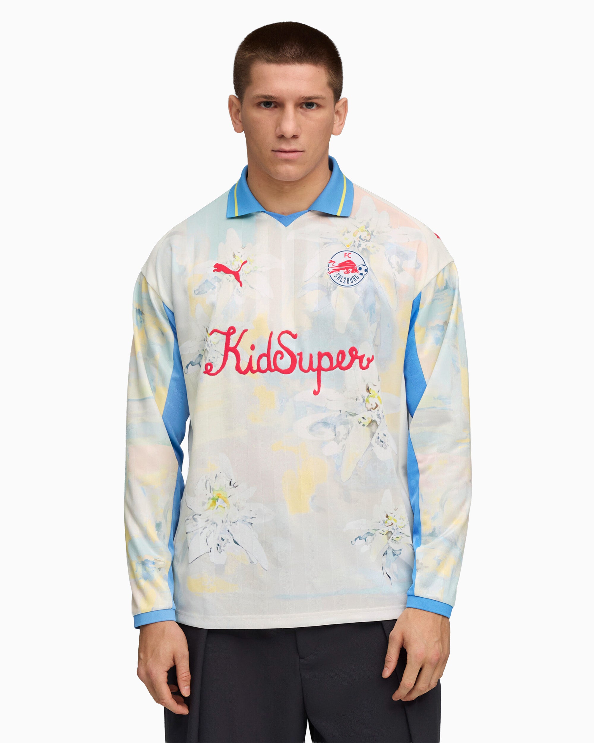 T-Shirts Puma x KidSuper Red Bull Salzburg Long-Sleeved Men's Jersey T-Shirt - 782752-05