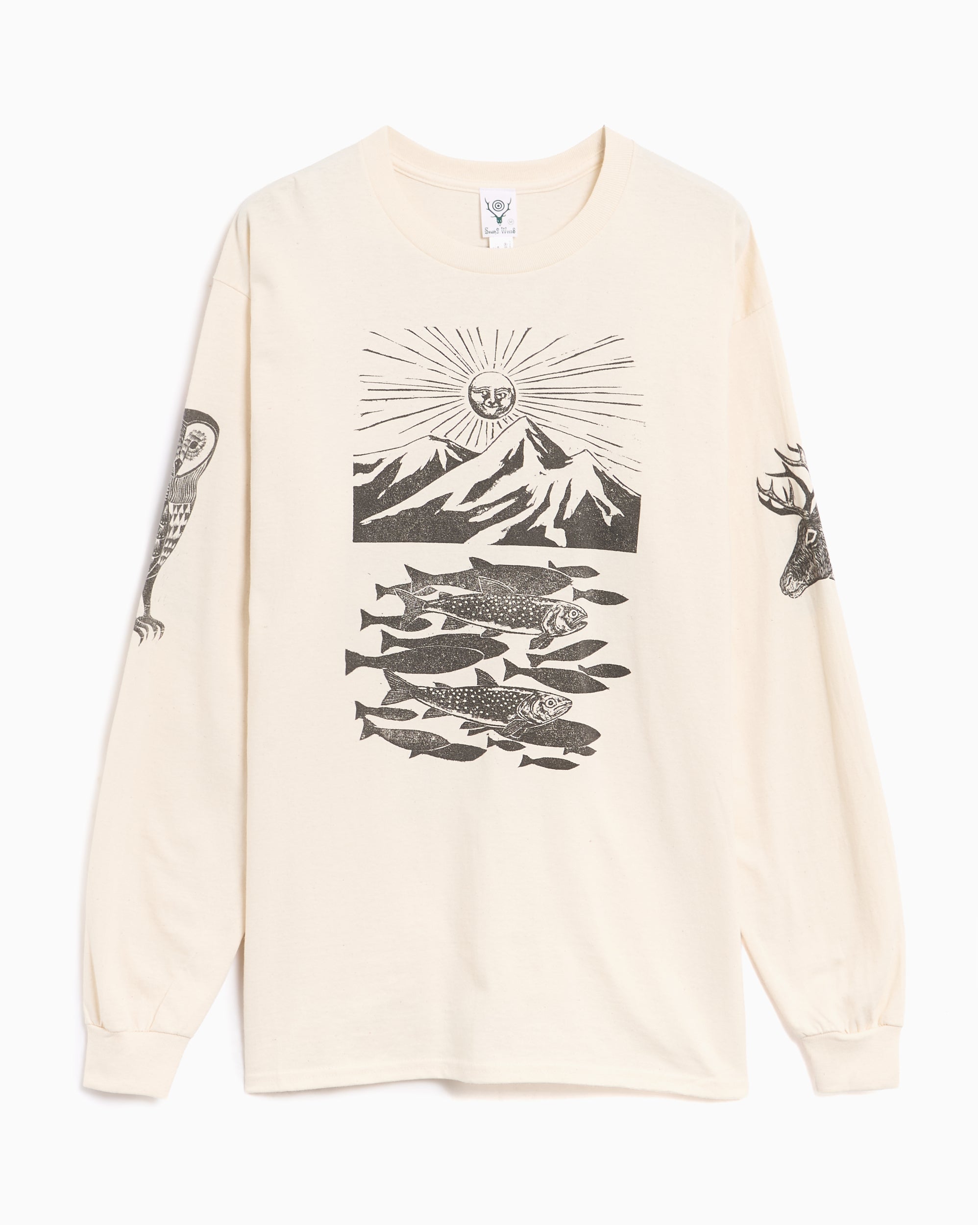South2West8 × F.KITAMURA L/S Tee South2 West8 x F.KITAMURA Graphic Long-Sleeved Relaxed Men's T-Shirt