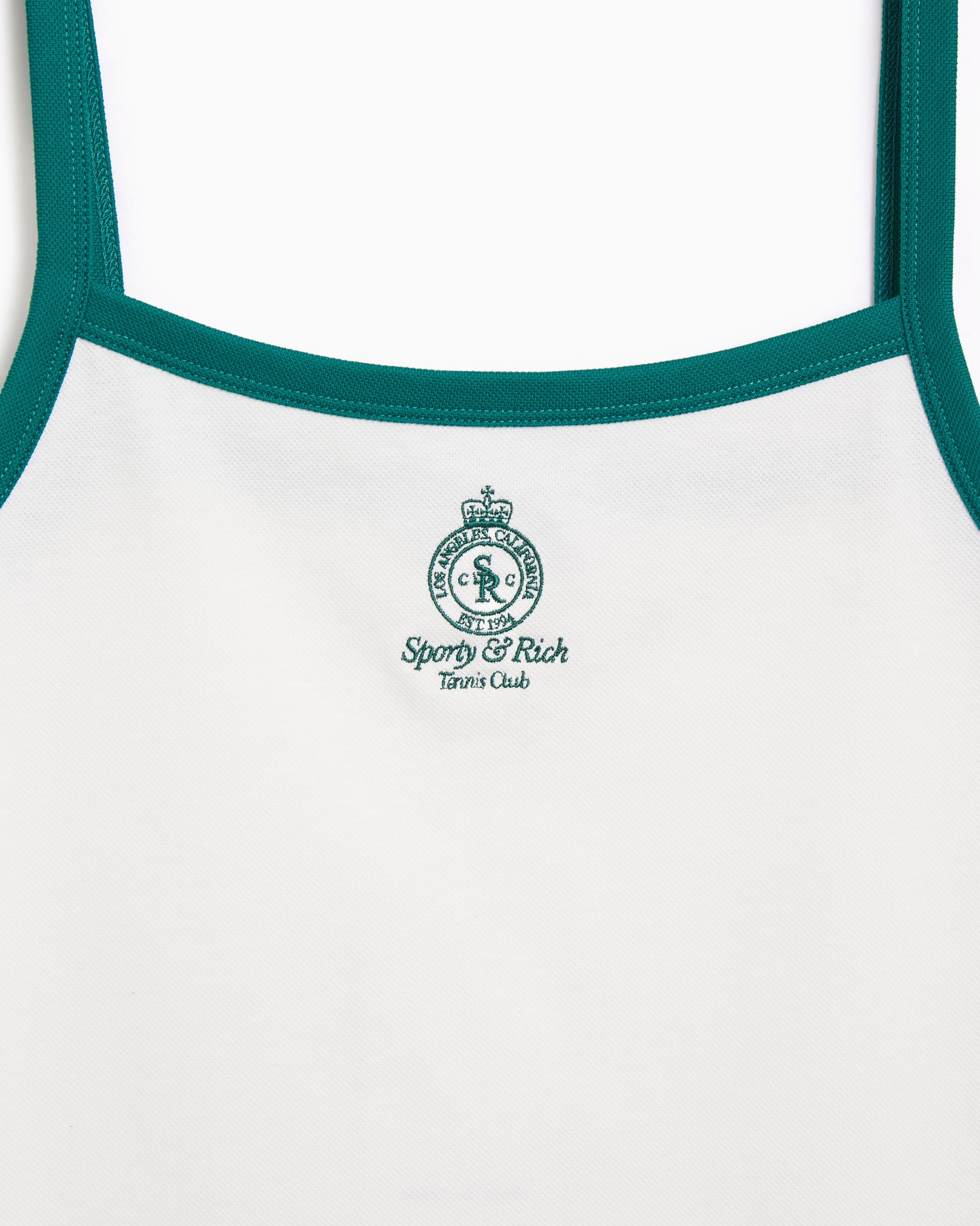 T-Shirts Sporty & Rich Crown Tennis Pique Women's Tank Top - TO079621304WH27