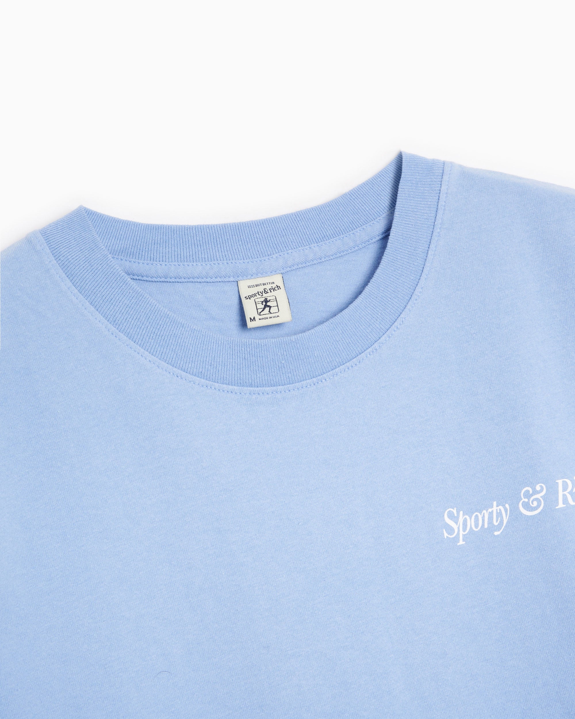 T-Shirts Sporty & Rich Italic Logo Women's Cropped T-Shirt - TS886PW
