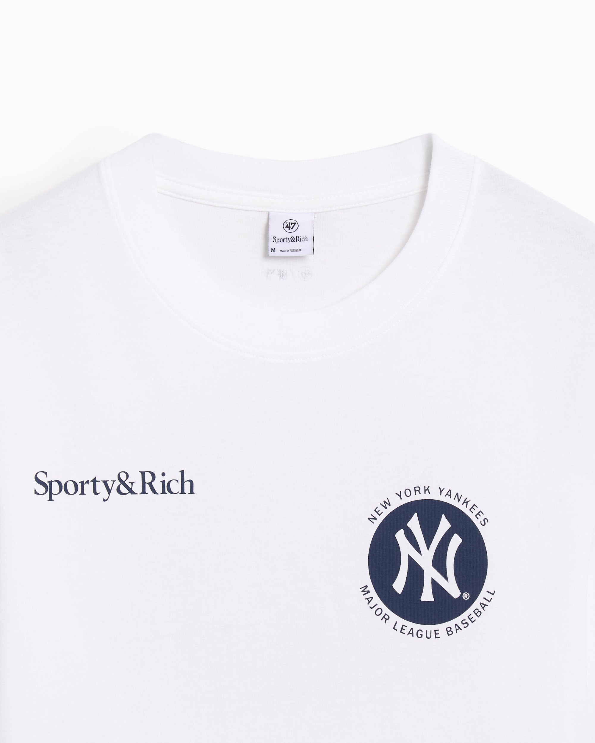 T-Shirts Sporty & Rich x 47 Brand NY Yankees World Series Logo Unisex T-Shirt - TO043623659WH01