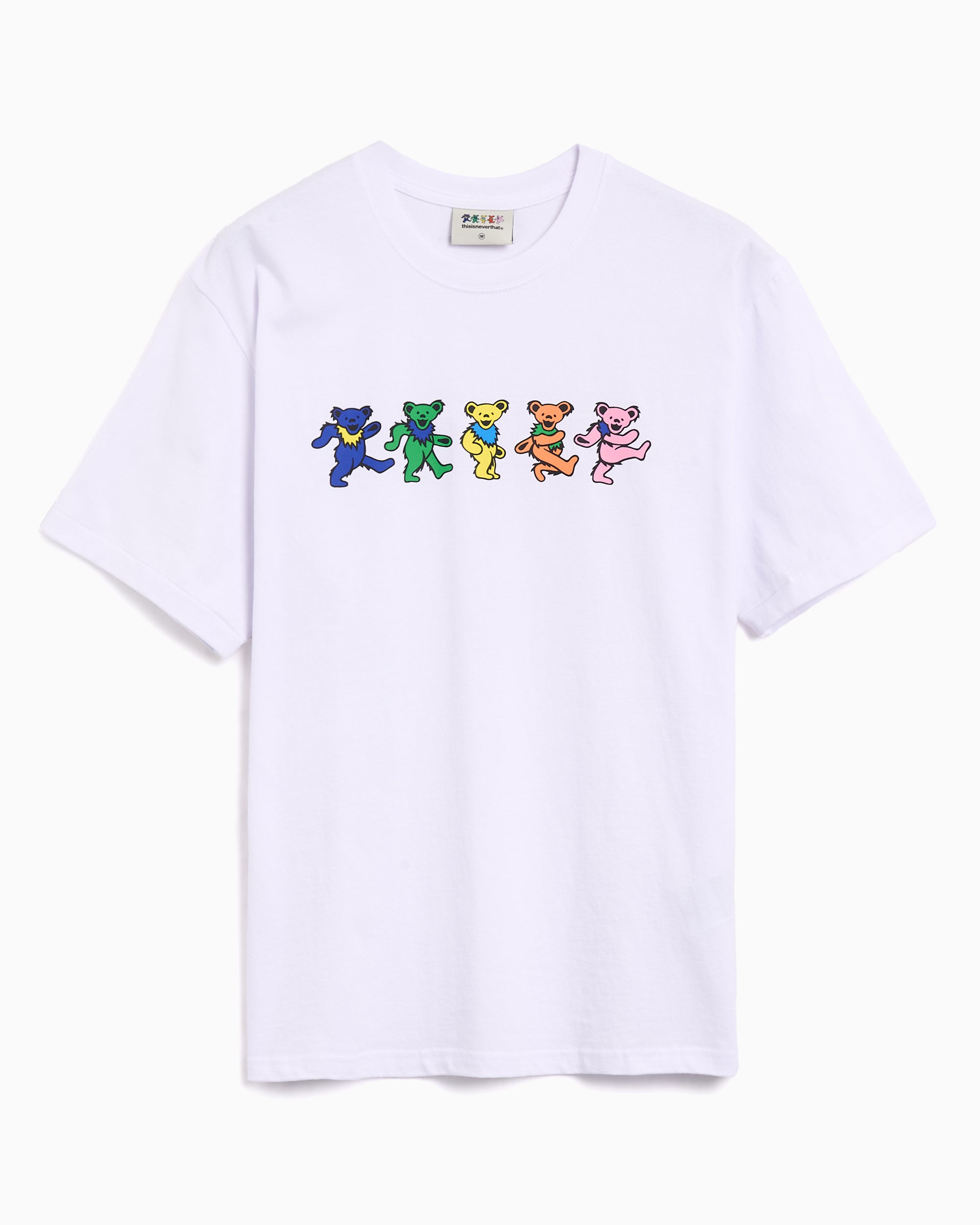 テークエム PNTHASLGDDPMN グラフィック Tシャツ ホワイト thisisneverthat® x Grateful Dead Dancing Bears Graphic Relaxed Unisex