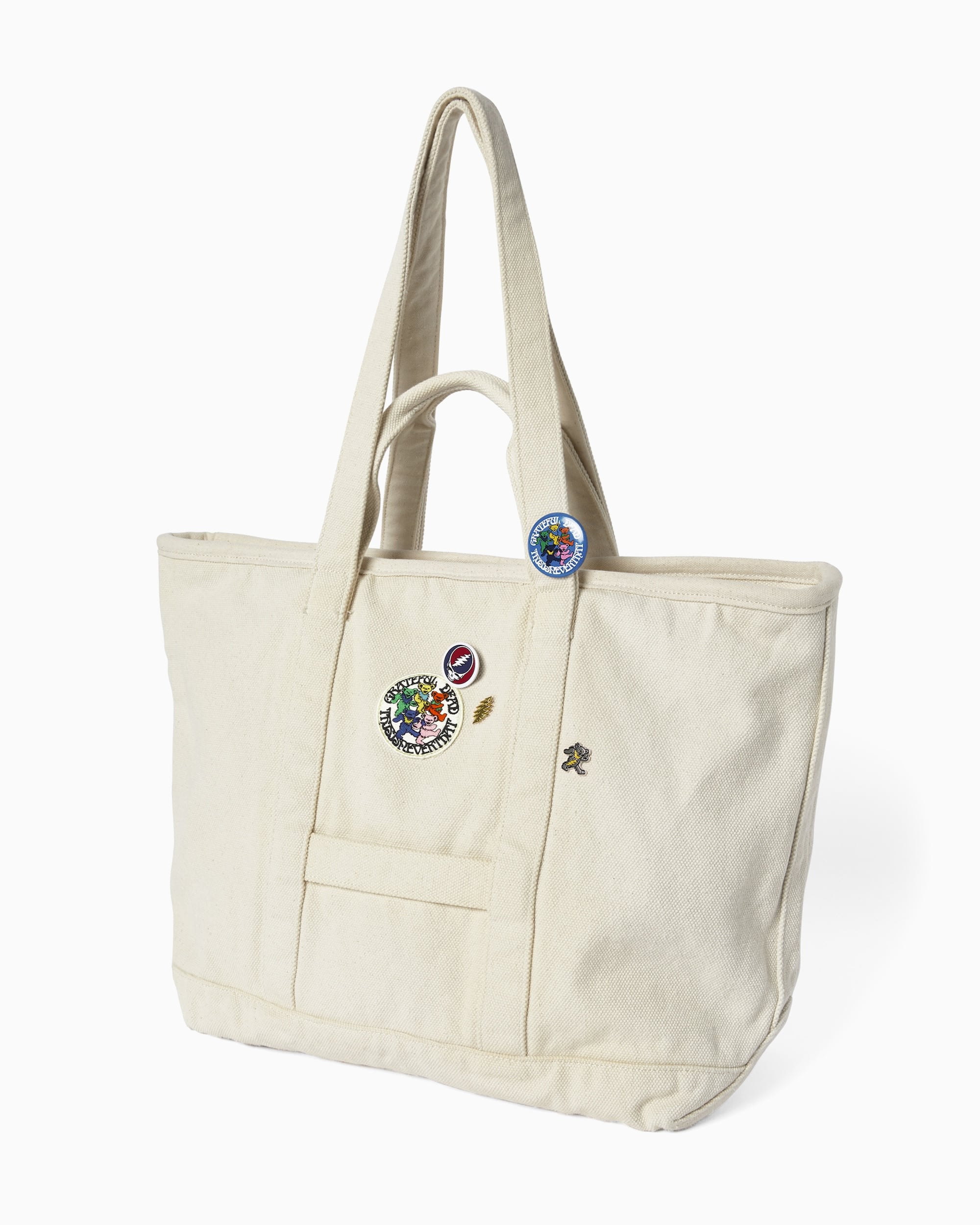 Tote Bags thisisneverthat® thisisneverthat® x Grateful Dead Unisex Washed Tote Bag Unisex Tote Bag - GD243WBATB01-STN