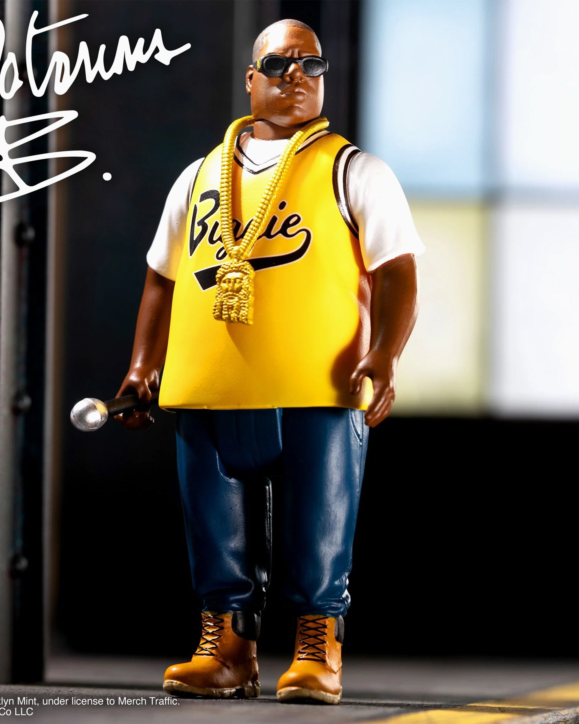Super7 ReAction Notorious B.I.G. Biggie Yellow Jersey