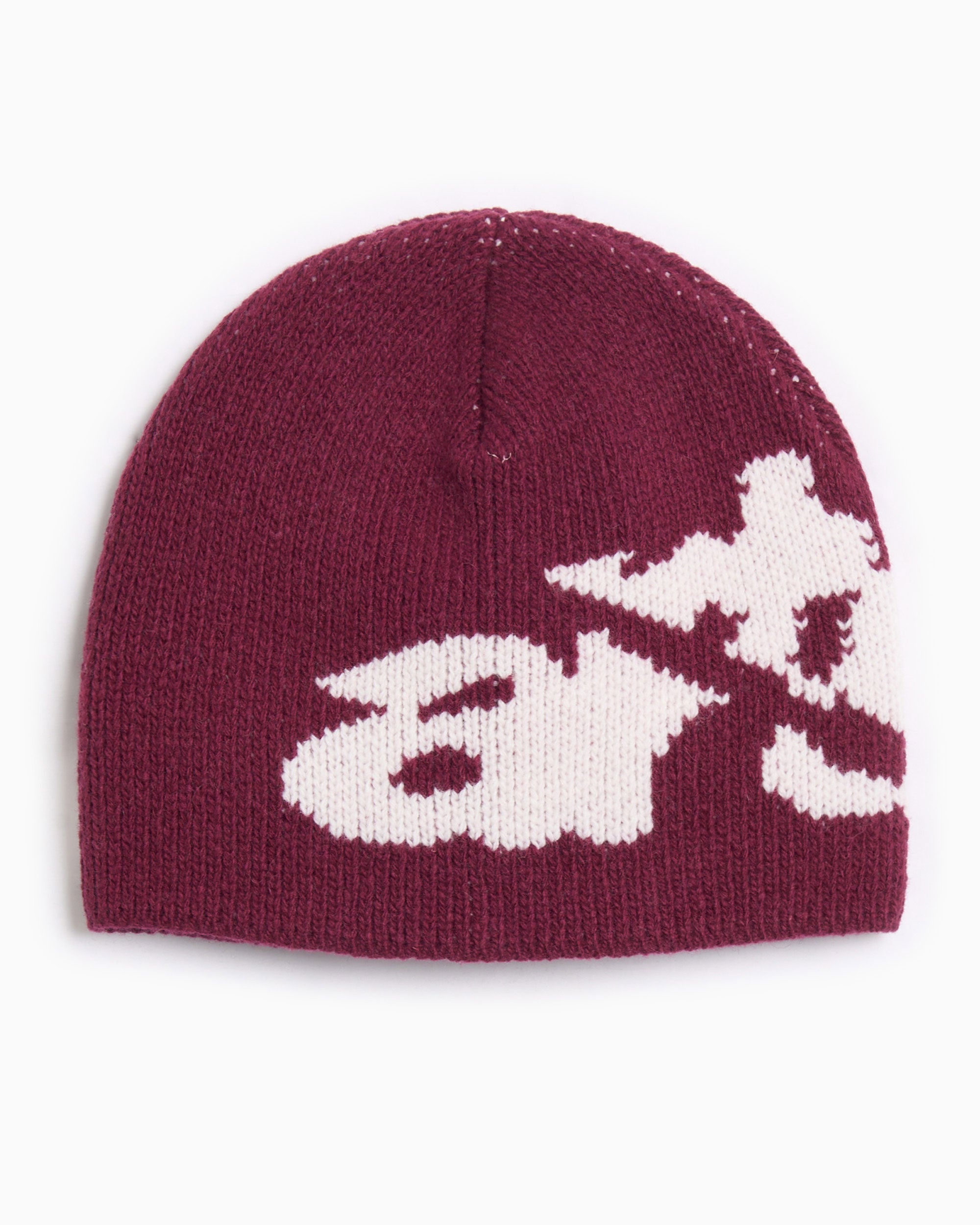 Beanies & Hats Arte Antwerp Ripped Arte Side Unisex Beanie - AW25-154AC-Bordeaux