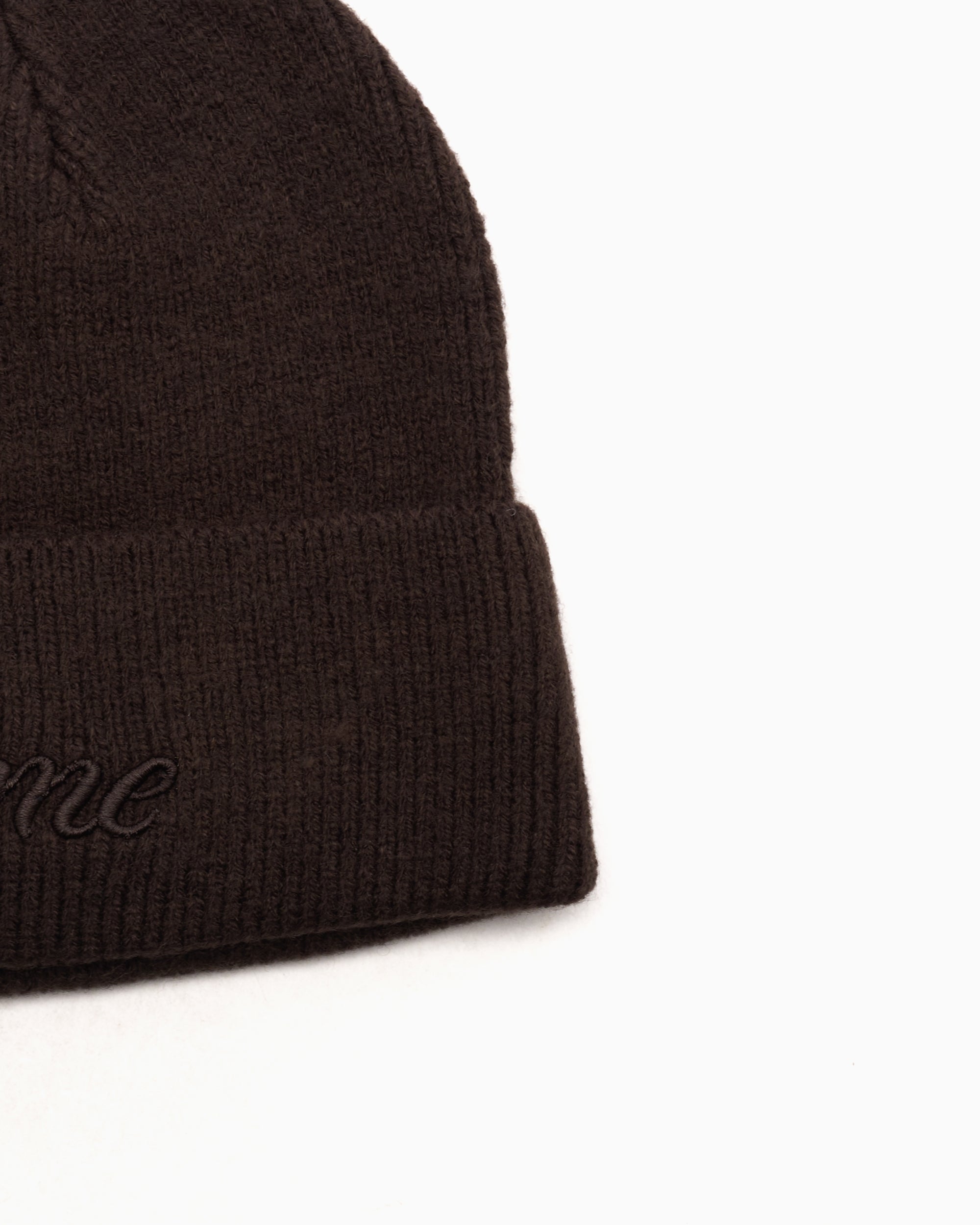 Beanies & Hats Dime MTL Cursive Unisex Wool Fold Beanie Unisex Beanie - DIMEHO2428BRW