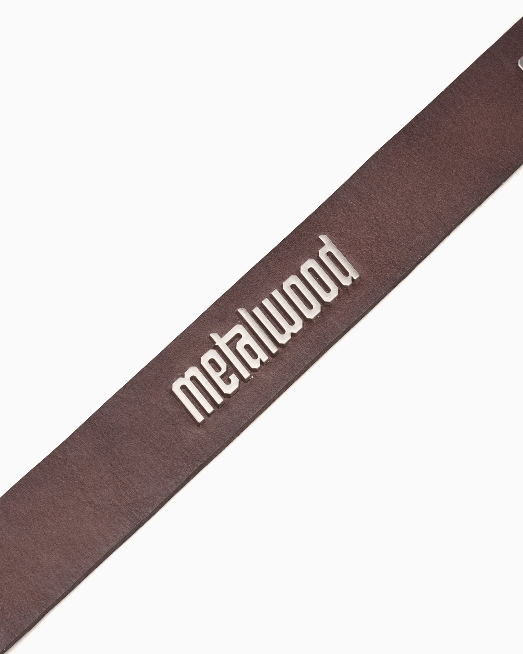 Belts Metalwood Logo Unisex Belt - MWS25-09-01-BRN