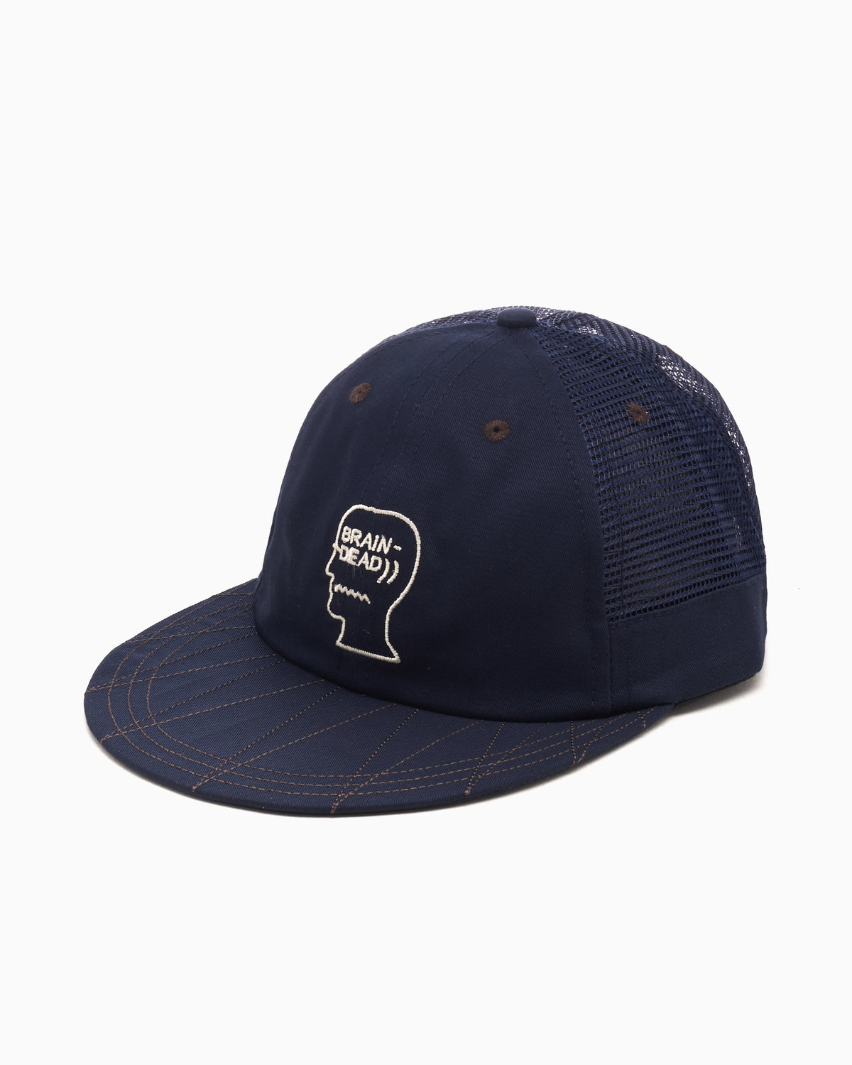Brain Dead Logohead Long Brim Mesh Panel Unisex Cap