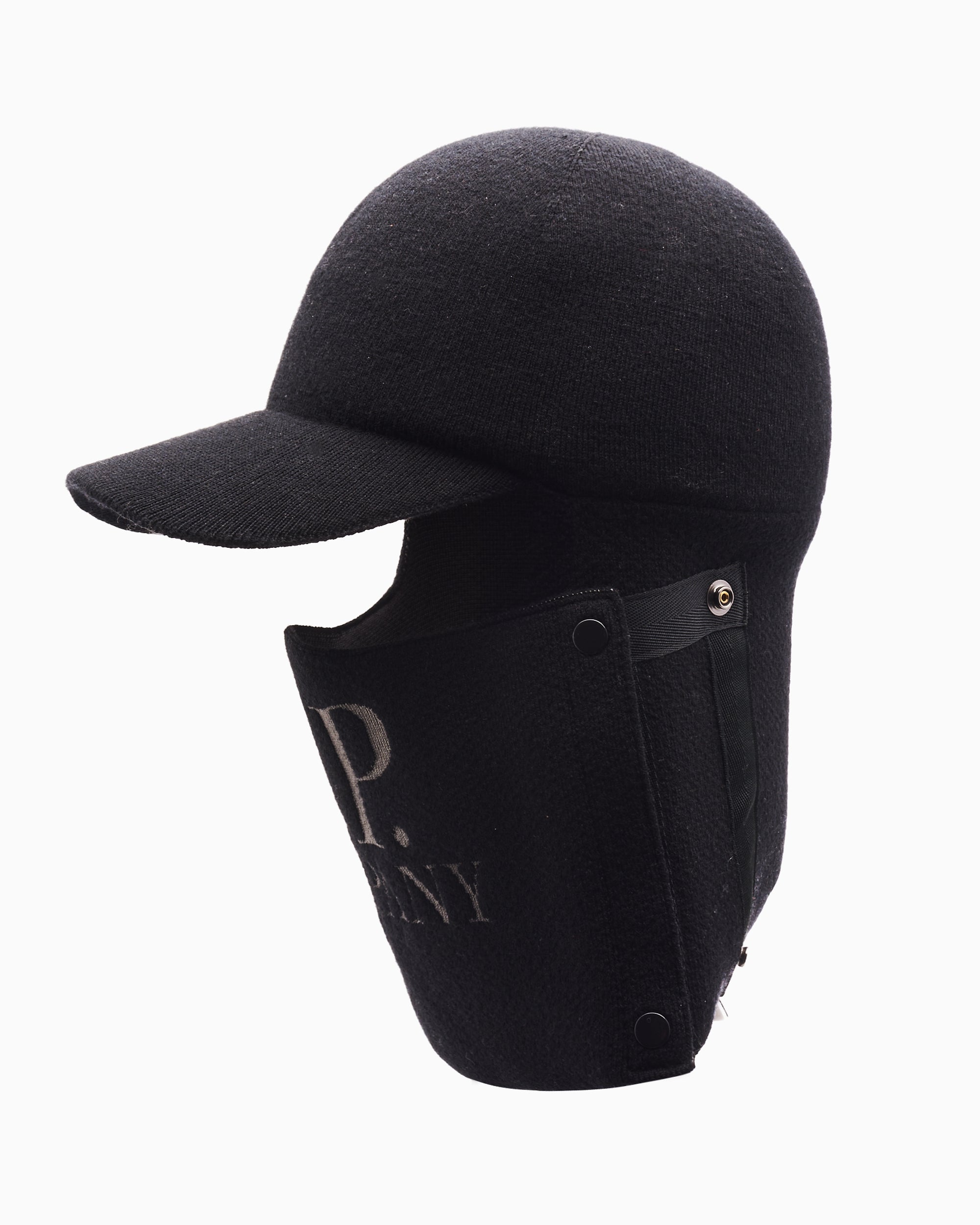 CP Company Unisex Extrafine Merino Wool Visor Neck Cap Unisex Cap
