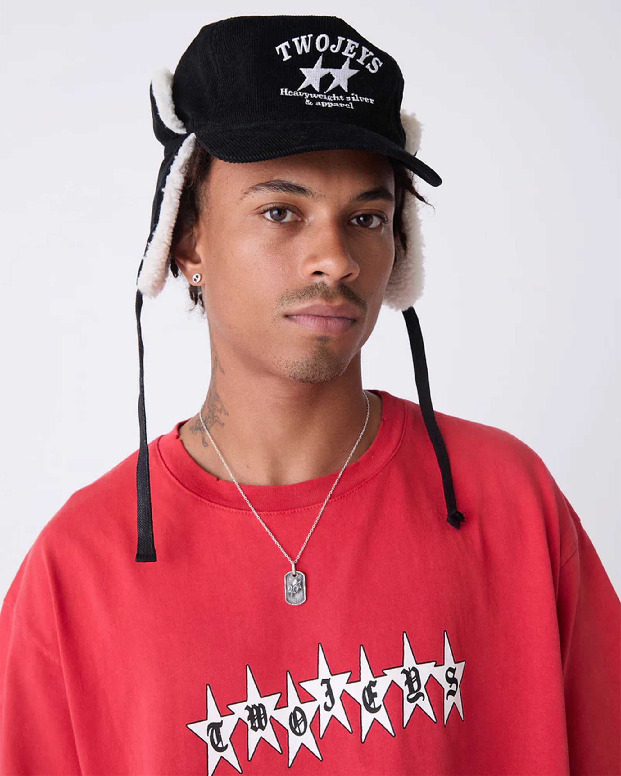 Caps TwoJeys Heavy Silver With Earflaps Unisex Cap - 324115800