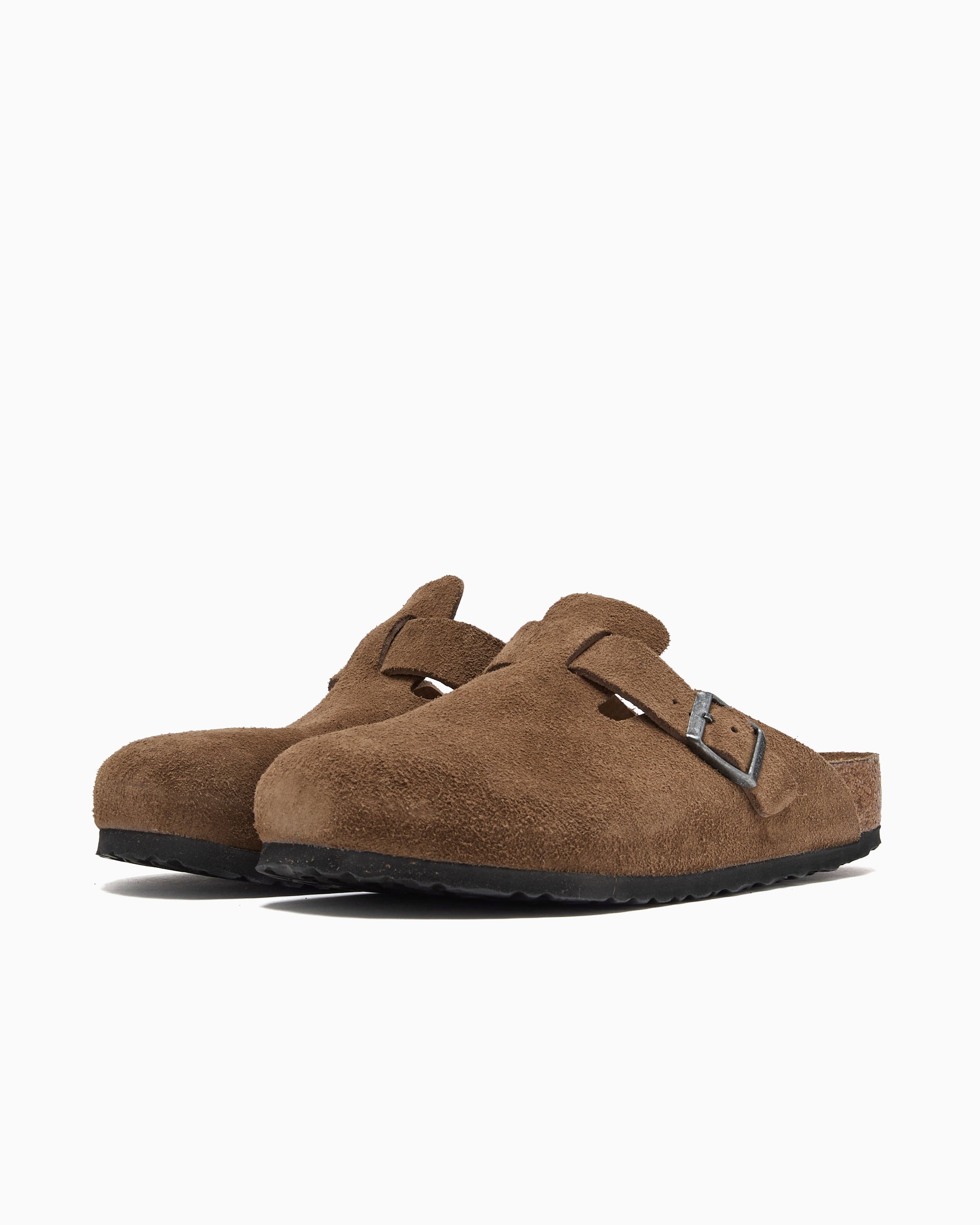BIRKENSTOCK Boston Soft Foodbed Suede Leather Regular