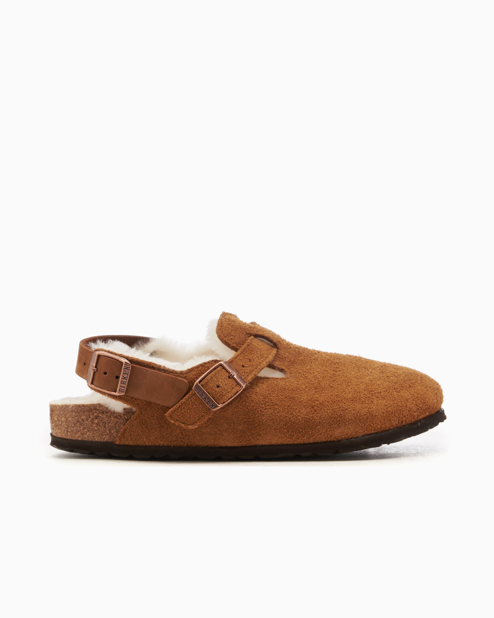 BIRKENSTOCK Tokio Inside Shearling Suede Leather Narrow