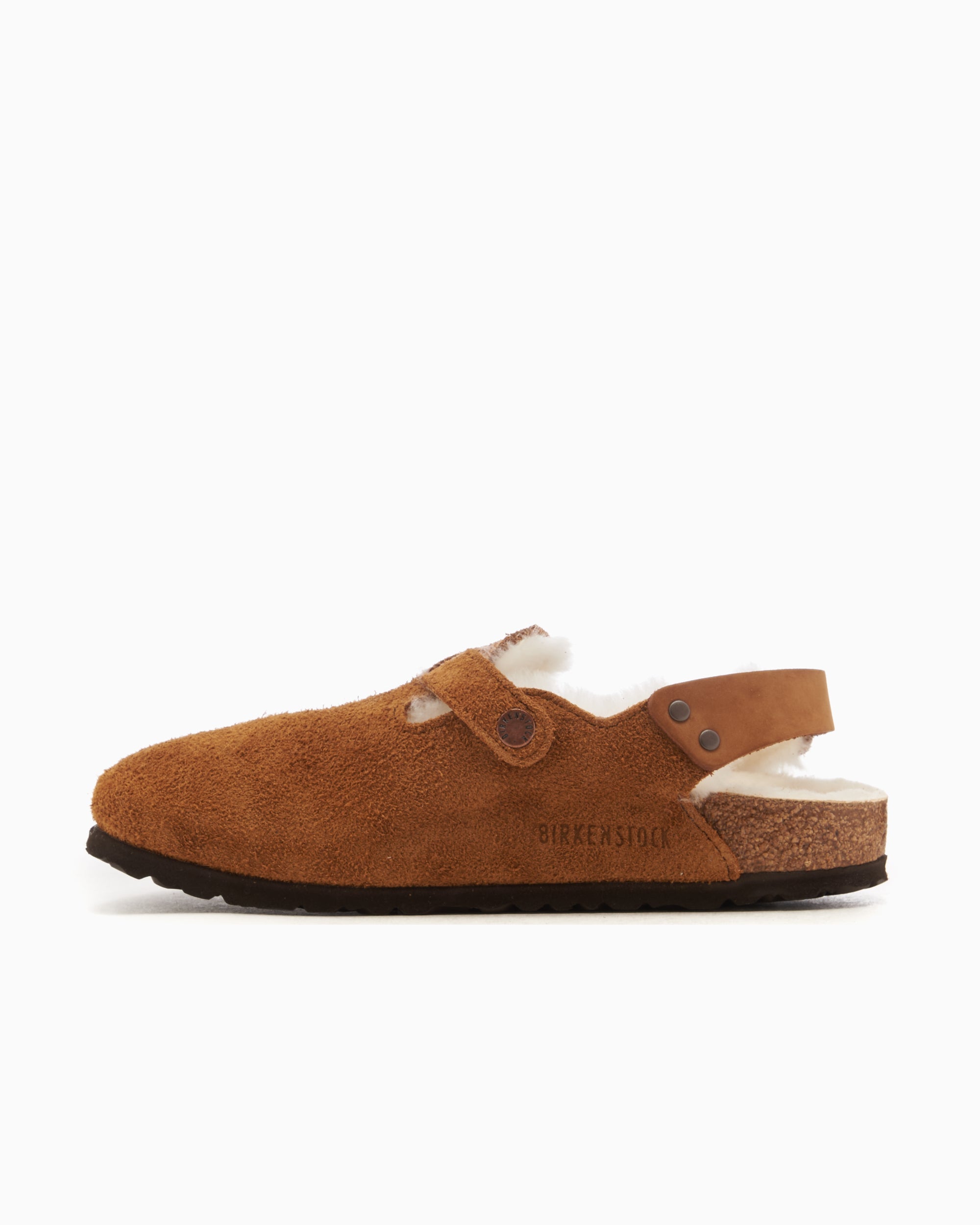 BIRKENSTOCK Tokio Inside Shearling Suede Leather Narrow