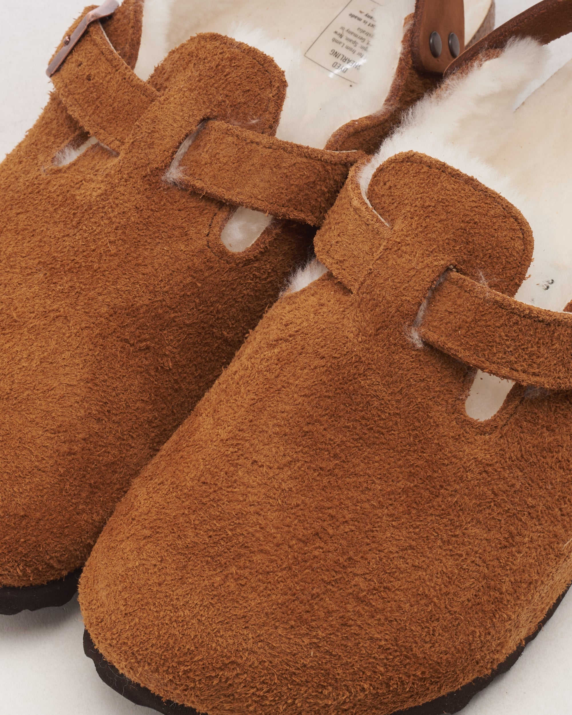 BIRKENSTOCK Tokio Inside Shearling Suede Leather Narrow