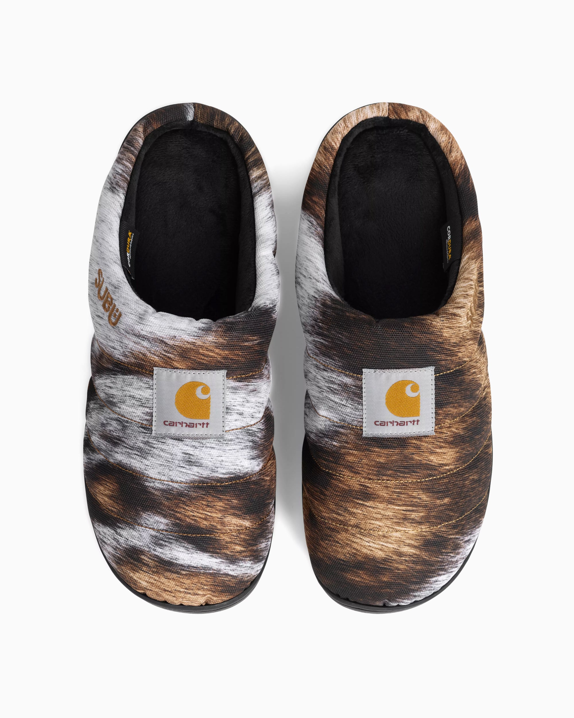 Carhartt×SUBU CORDURA SLIPPERS Subu x Carhartt WIP Cordura® Slippers in Olive : Homme Essentials