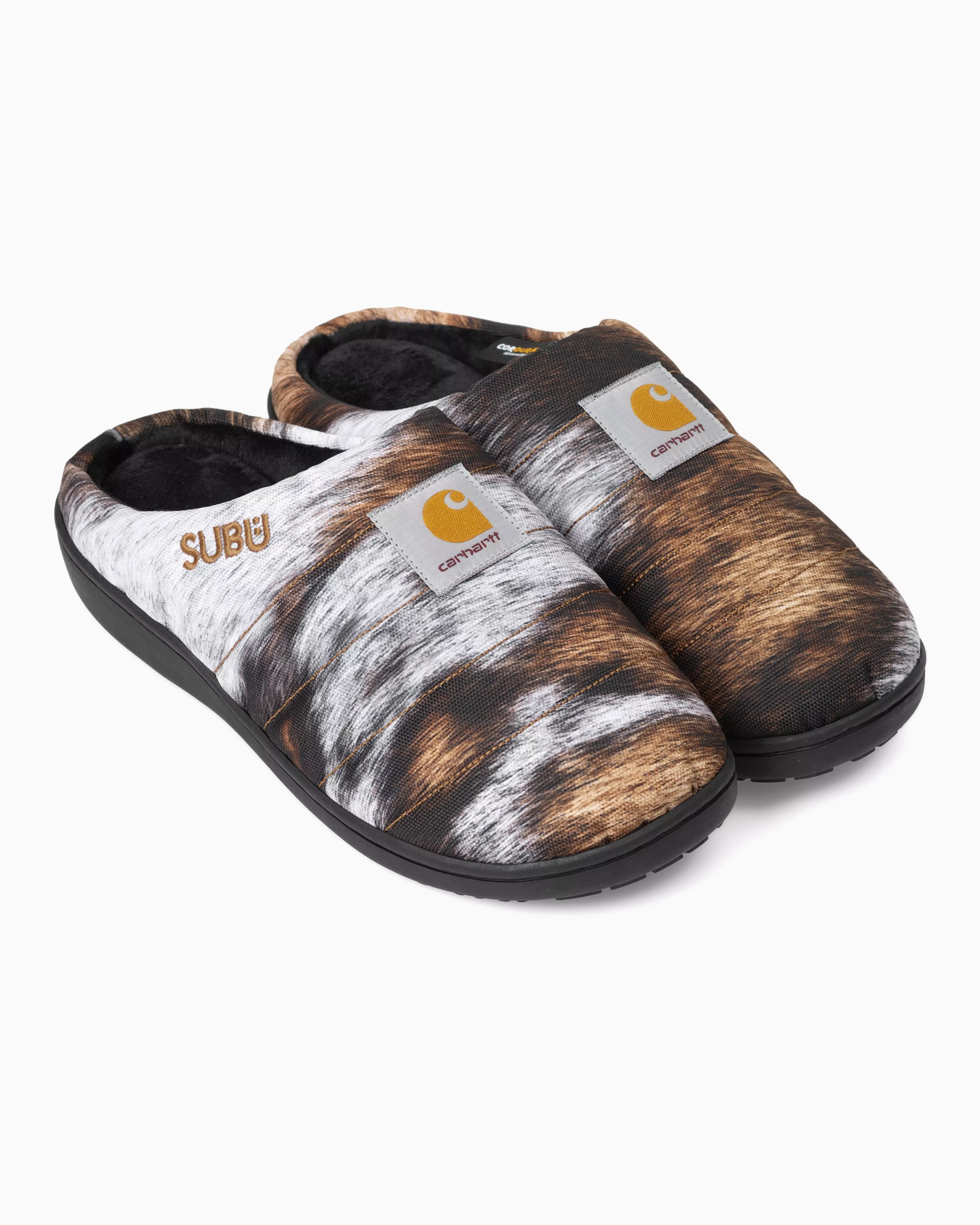 Carhartt×SUBU CORDURA SLIPPERS Subu x Carhartt WIP Cordura® Slippers in Olive : Homme Essentials