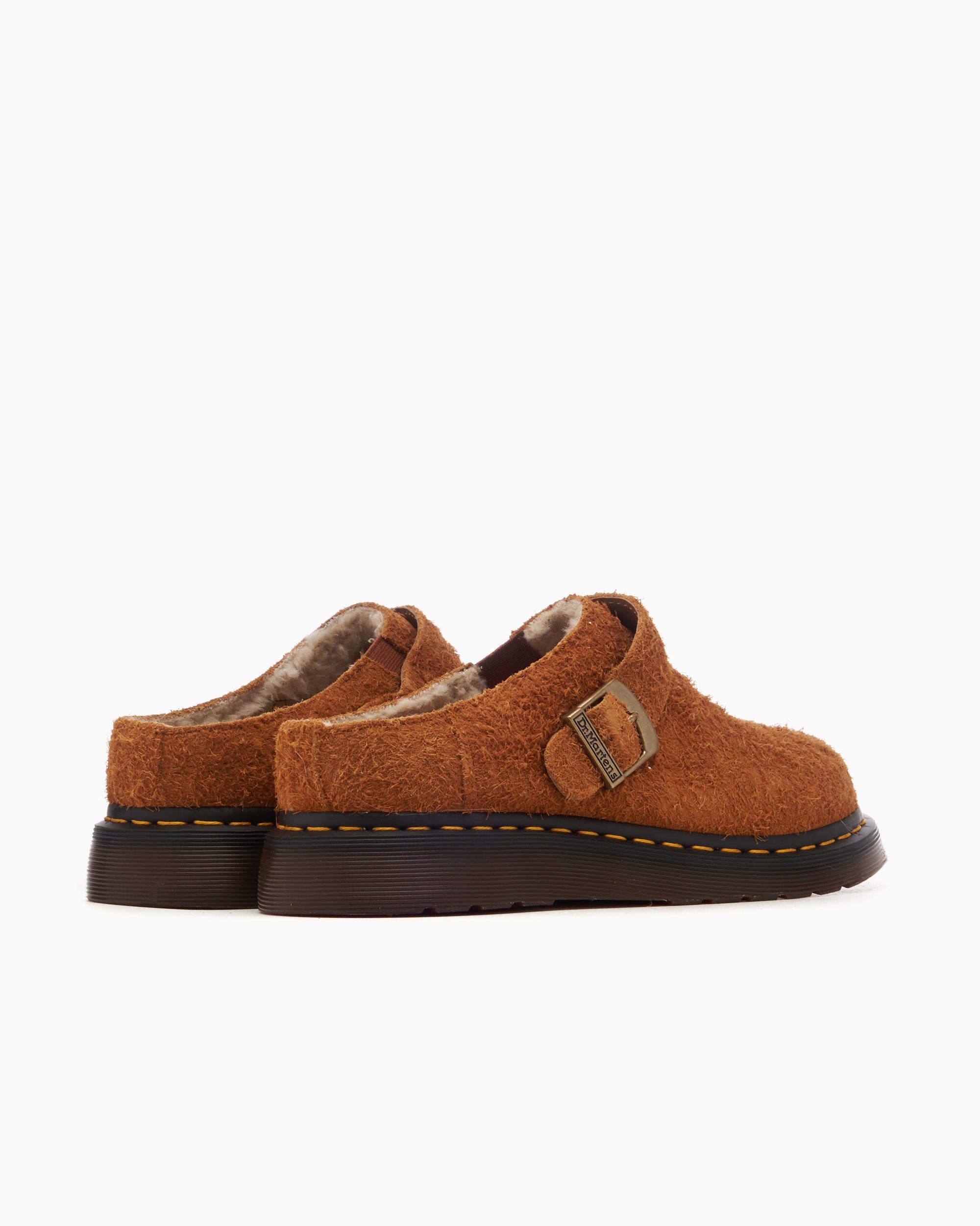 Dr. Martens Isham Long Napped Suede Mules