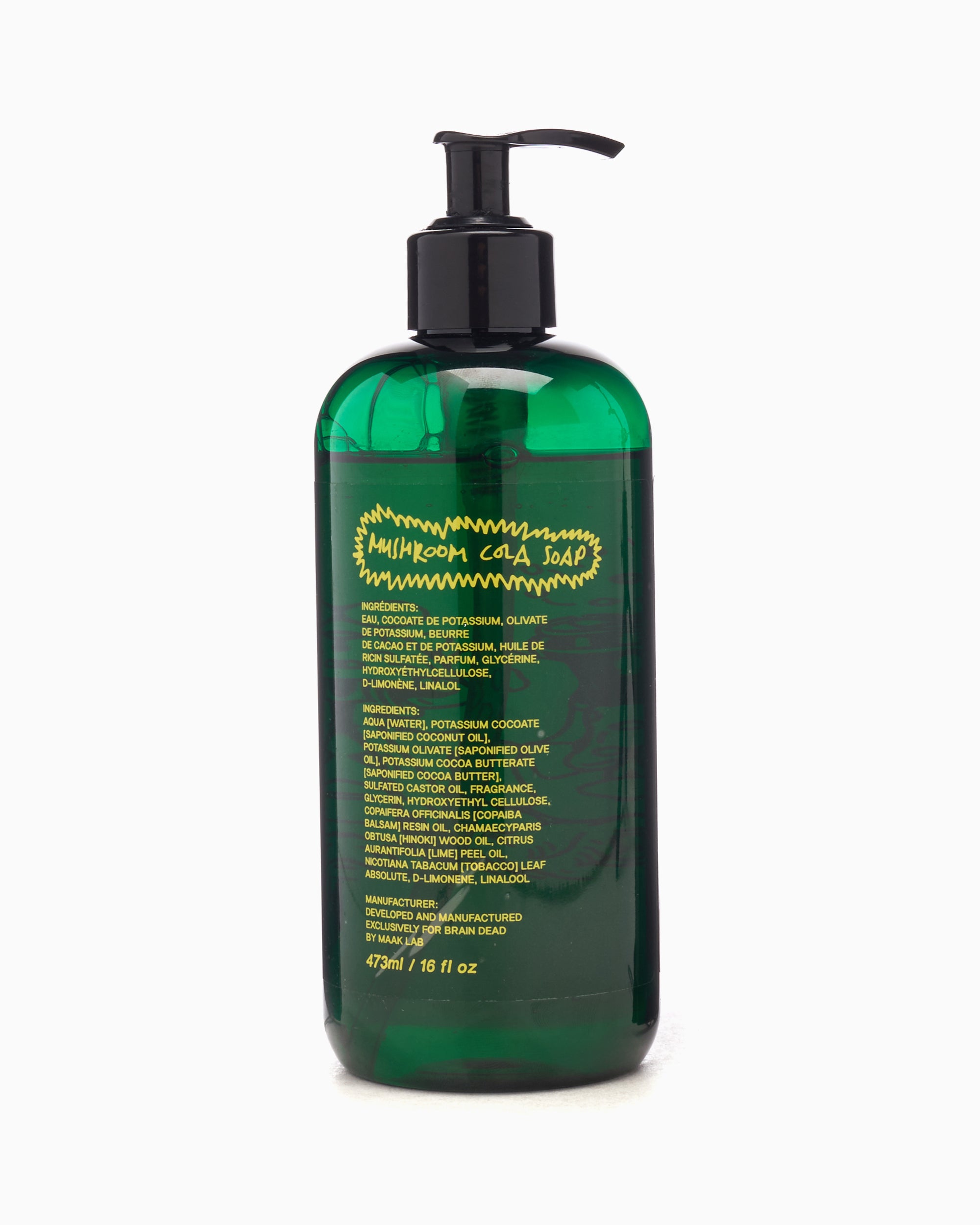 Brain Dead Shroom Cola Liquid Castile Wash Soap