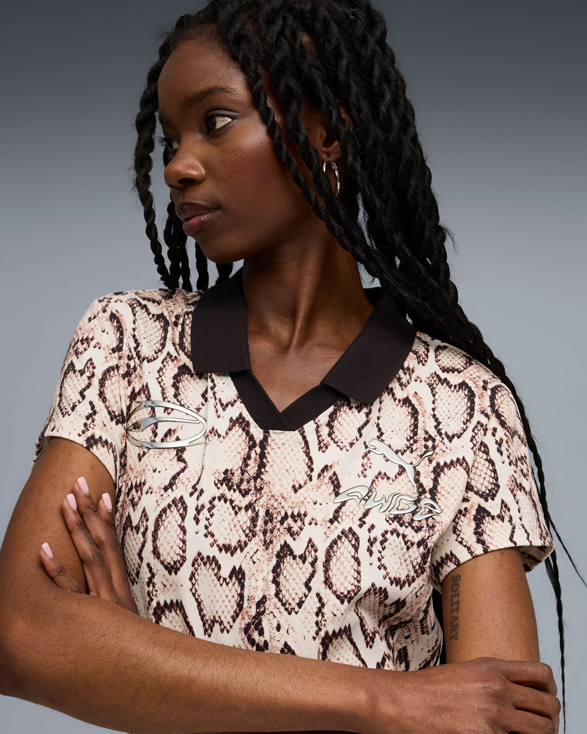 Puma x A$AP ROCKY Snakeskin Futbol Relaxed Women's Short Dress