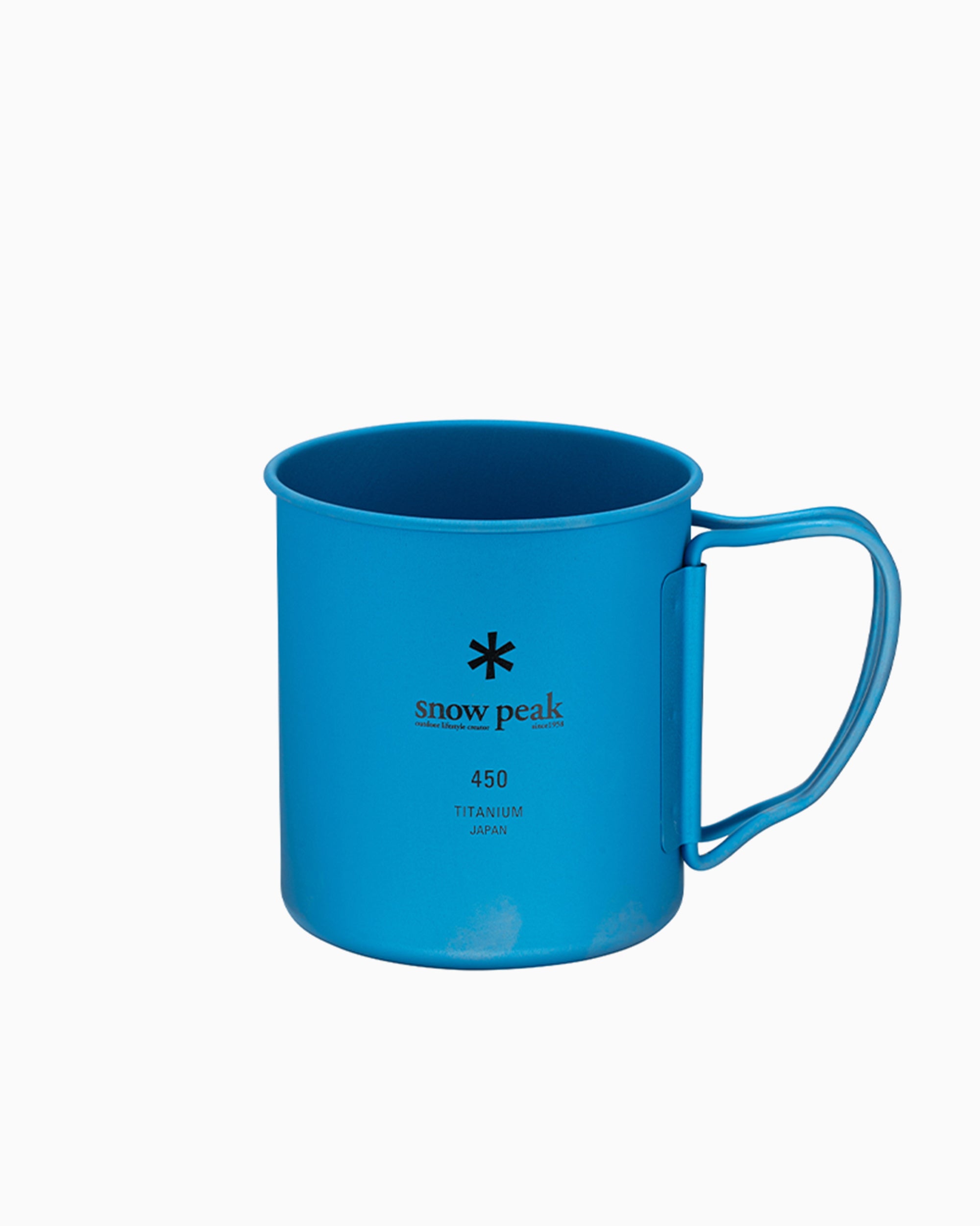Drinkware Snow Peak Anodized Ti-Single 450 Mug - MG-143-BL